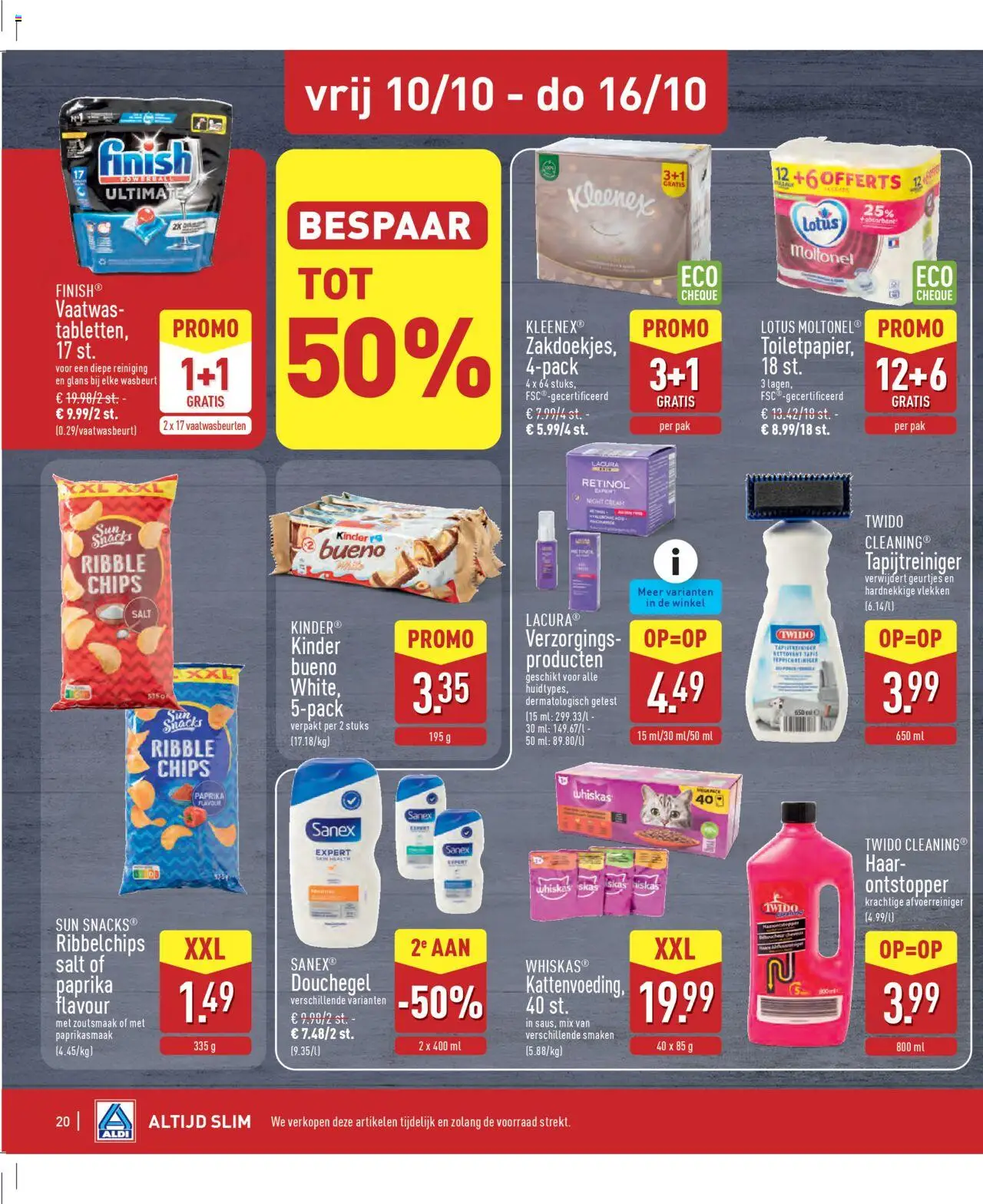 {H1} | Pagina: 20 | Producten: Chips, Kinder, Snacks, Douchegel