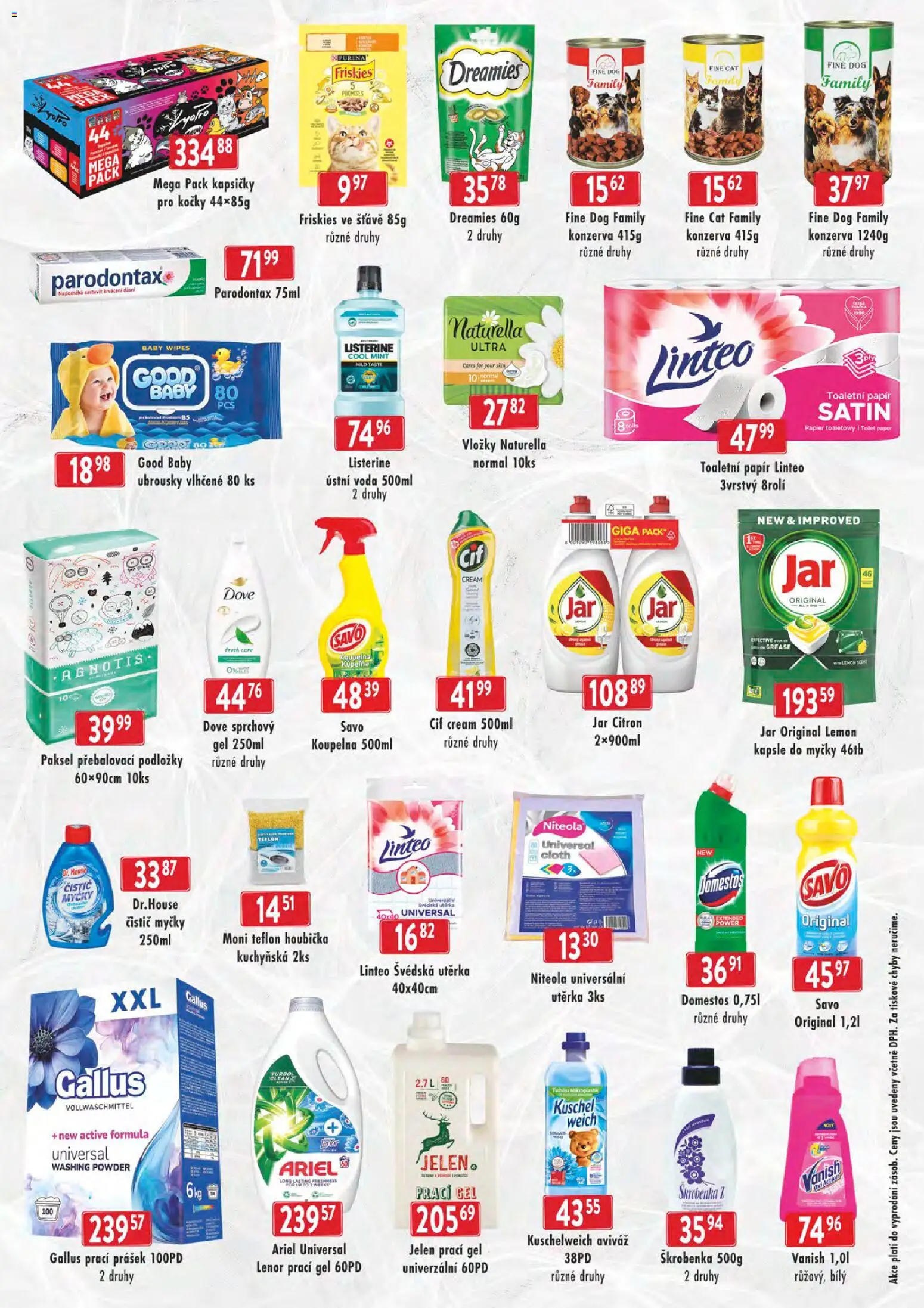 Astur & Qanto leták - cash&carry Jeseník, Krnov od 11.03.2026 | Strana: 6 | Produkty: Aviváž, Ubrousky, Dove, Aviváž Lenor