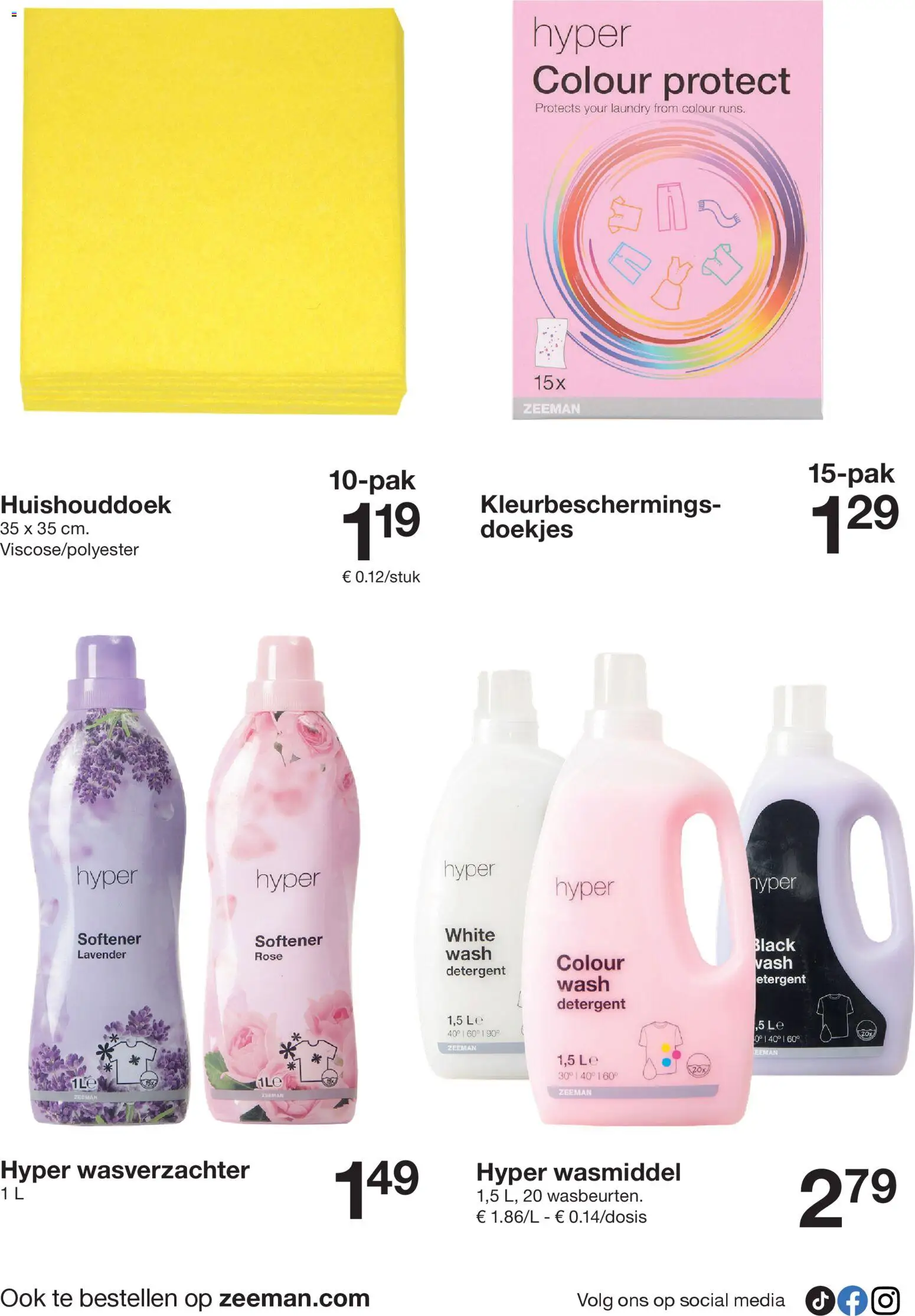 {H1} | Pagina: 38 | Producten: Wasmiddel, Wasverzachter, Ostyalap