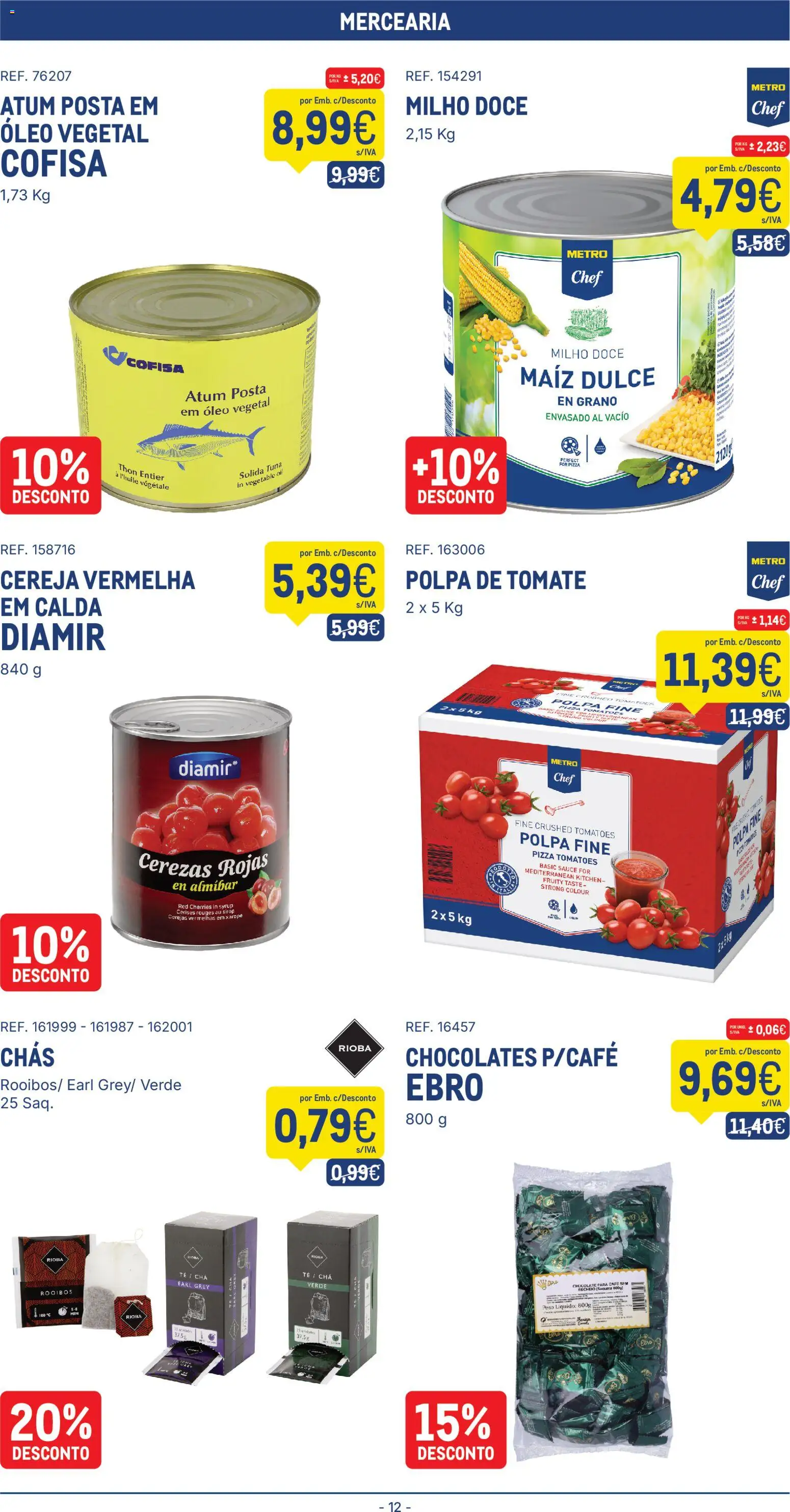 Makro folheto │ válido de 28.04.2026 | Página: 12 | Produtos: Atum, Café, Xarope, Milho