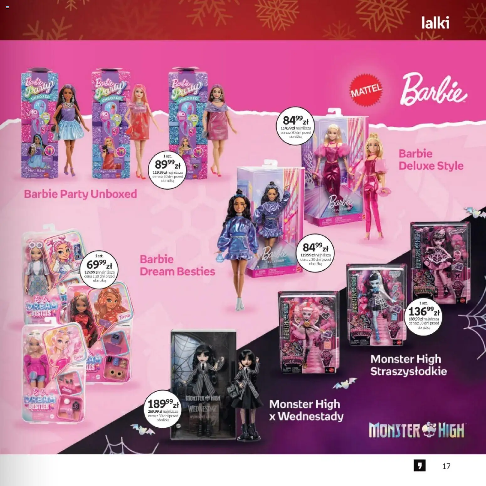 Empik promocje - Xmas Zabawki2 od 10.12.2025 | Strona: 17 | Produkty: Barbie