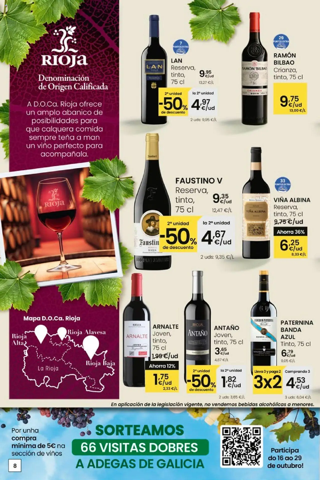 Eroski - Pans Queixos Viños │ válido desde el 16.10.2025 | Página: 8 | Productos: Vino