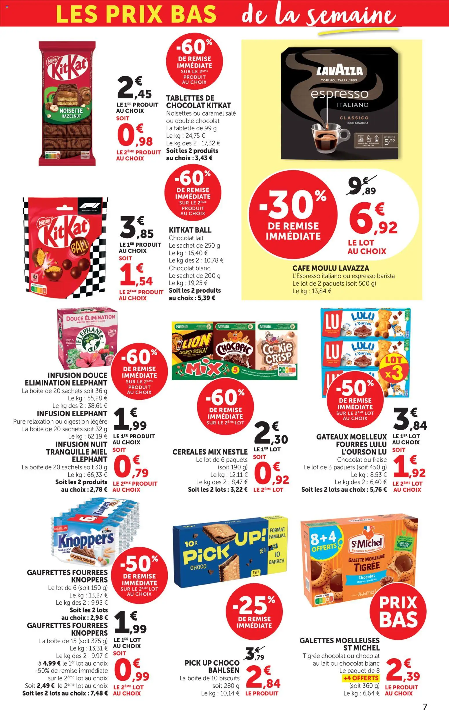 {H1} | Page: 7 | Produits: Tablette, Fraise, Miel, Céréales