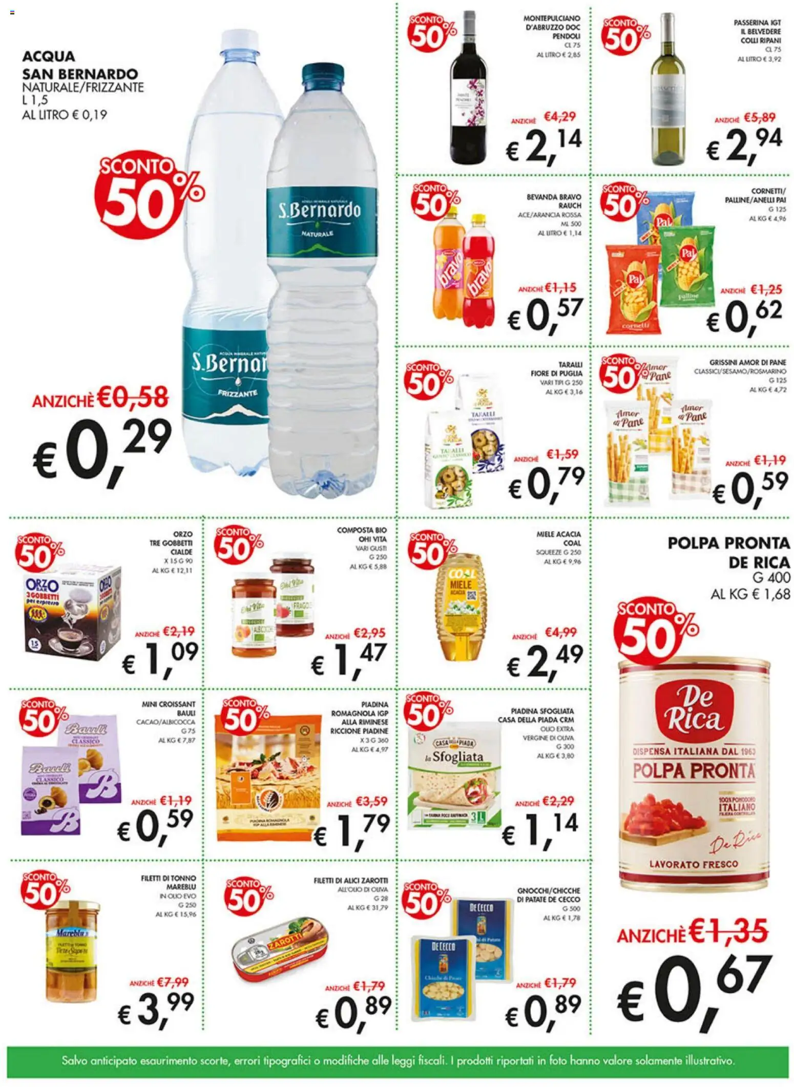 Volantino Coal del 05.11.2025 | Pagina: 3 | Prodotti: Patate, Acqua, Taralli, Alici