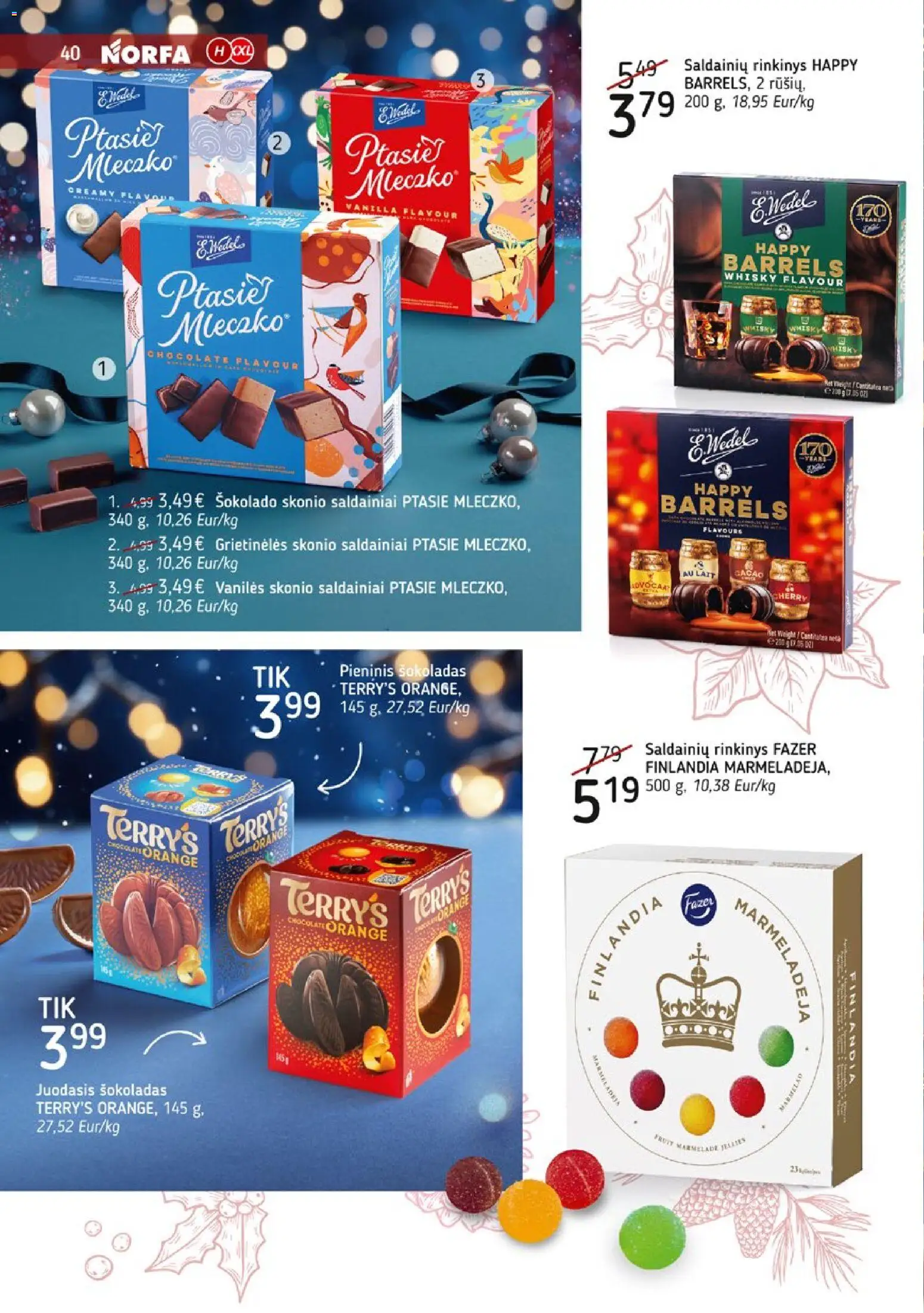 NORFA akcijos nuo 09.12.2025 | Puslapis: 40 | Prekių: Šokoladas, Saldainiai