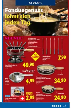 Lidl Aktionen ab 06.11.2025 gültig | Seite: 17 | Produkte: Fondue
