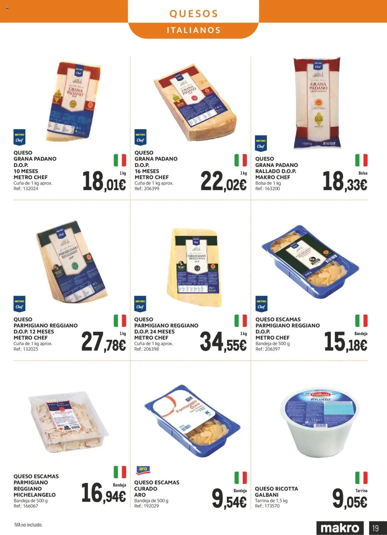 Makro - Lácteos Cantabria │ válido desde el 06.10.2025 | Página: 17 | Productos: Queso, Bolsa, Bandeja, Cuna