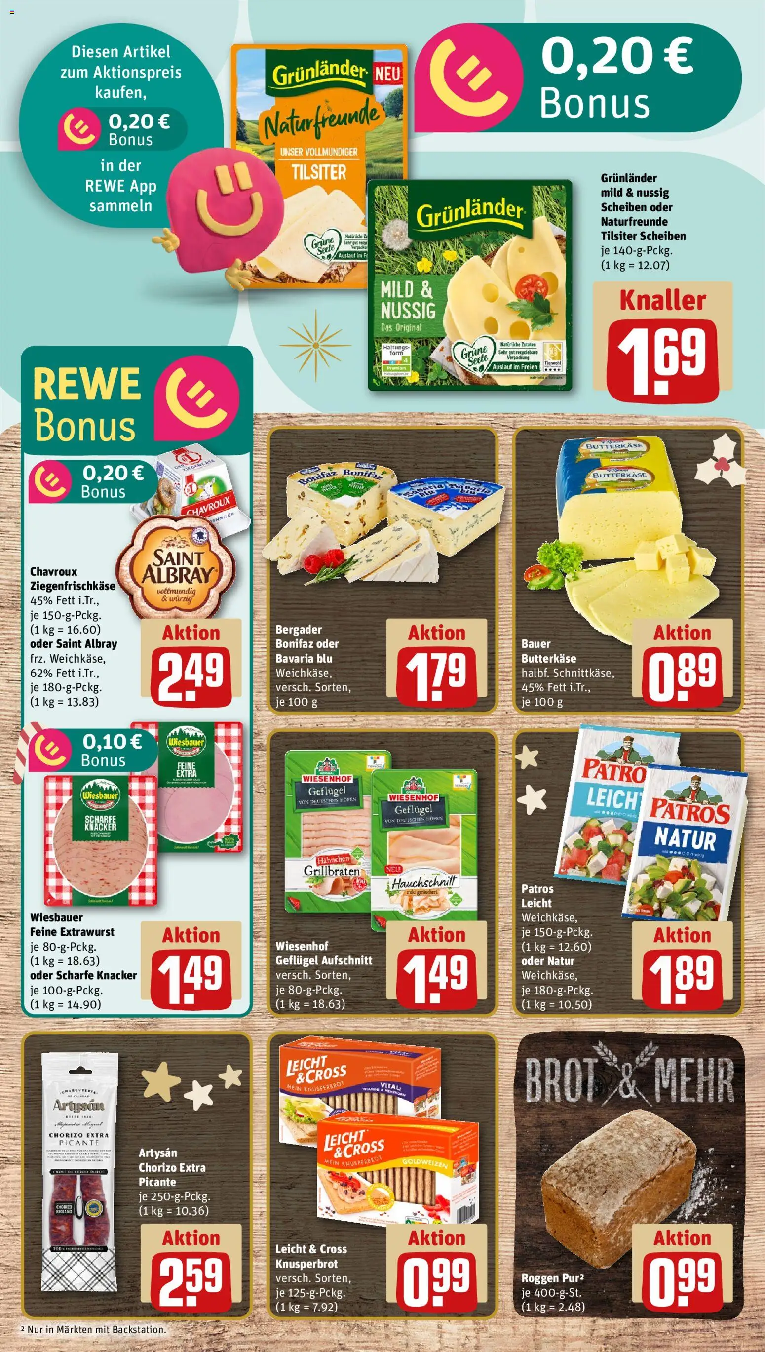 Rewe Prospekt 	 – gültig ab 08.12.2025 | Seite: 13 | Produkte: Hahnchen, Patros, Pfeffer, Brot