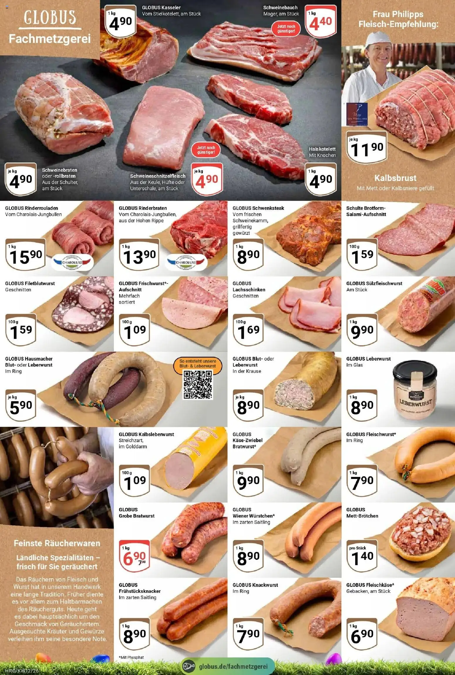 Globus prospekt Rostock	 – gültig ab 15.03.2026 | Seite: 8 | Produkte: Rinderbraten, Bratwurst, Gewürze, Fleisch