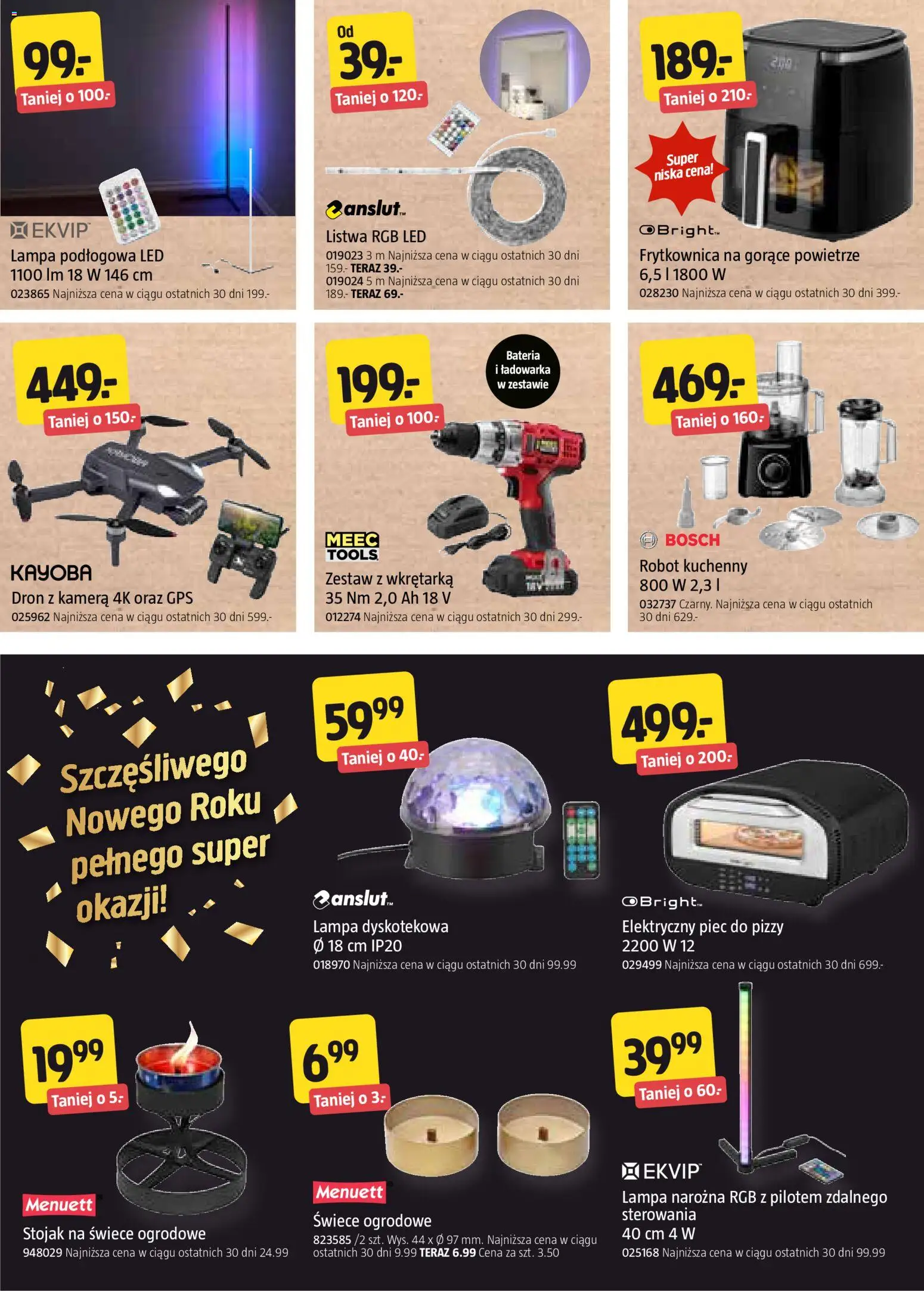 Jula Gazetka od 15.12.2025 | Strona: 3 | Produkty: Ładowarka, Frytkownica, Lampa, Świece