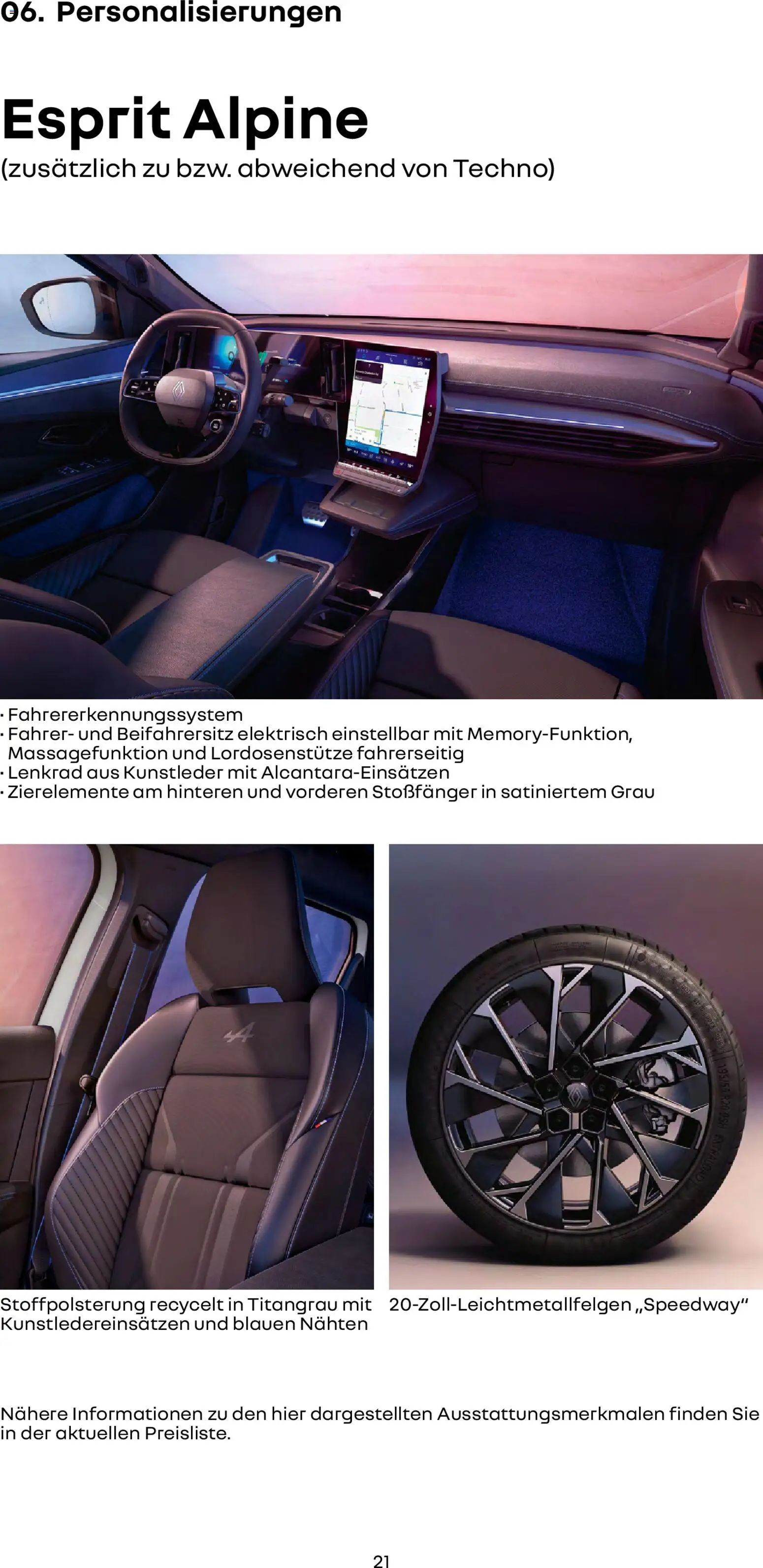 Renault Scenic E-Tech – gültig ab 15.01.2026 | Seite: 21