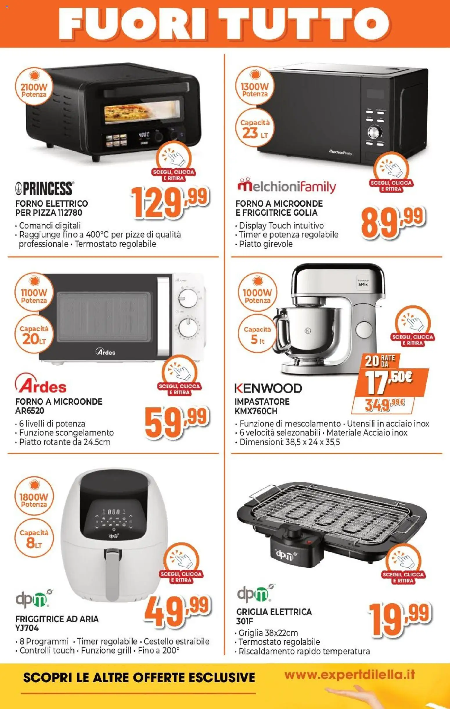 Volantino Expert del 15.01.2026 | Pagina: 19 | Prodotti: Microonde, Forno a microonde, Friggitrice, Forno elettrico