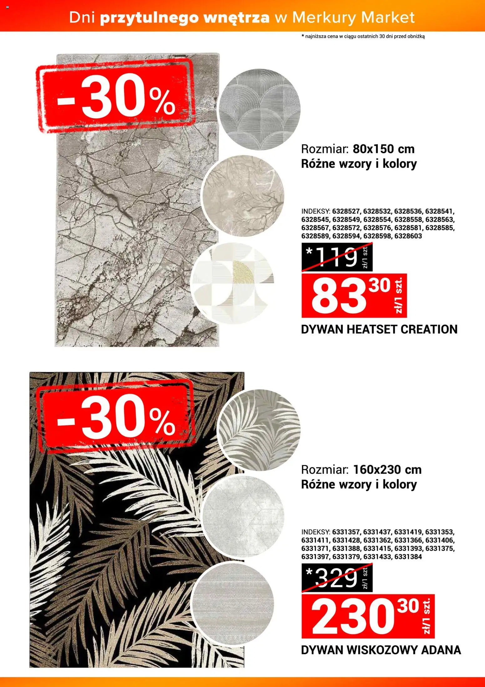 Merkury Market Gazetka - Dni przytulnego wnętrza od 22.11.2025 | Strona: 14 | Produkty: Dywan