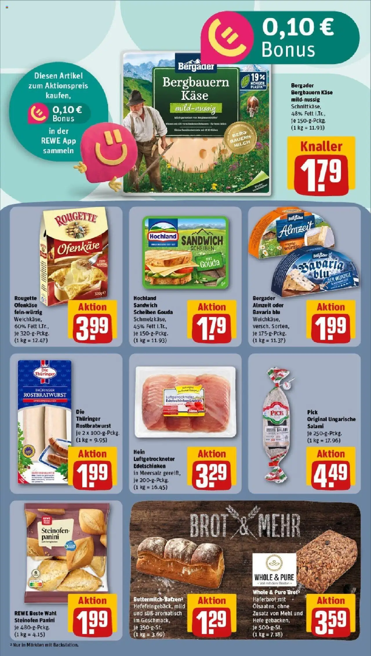 Rewe prospekt Nessetal Ot Goldbach	 - gültig ab dem 08.06.2025 | Seite: 12 | Produkte: Milch, Gouda, Brot, Salami
