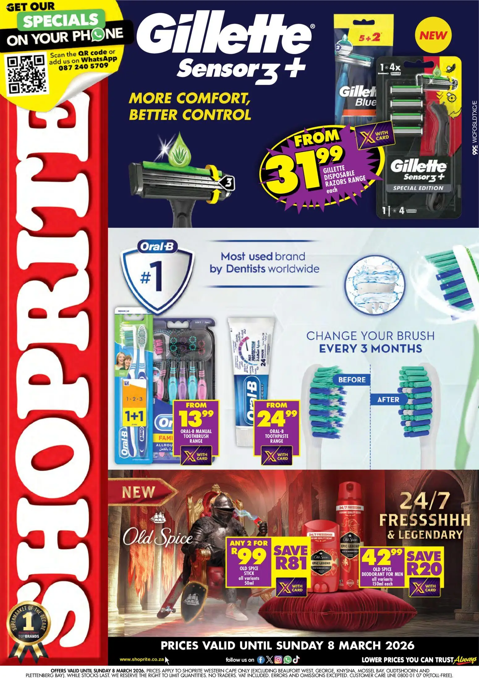 New Shoprite catalogue – valid from 23.02.2026 | Page: 1 | Products: Phone, Brush, Stock, Toothbrush