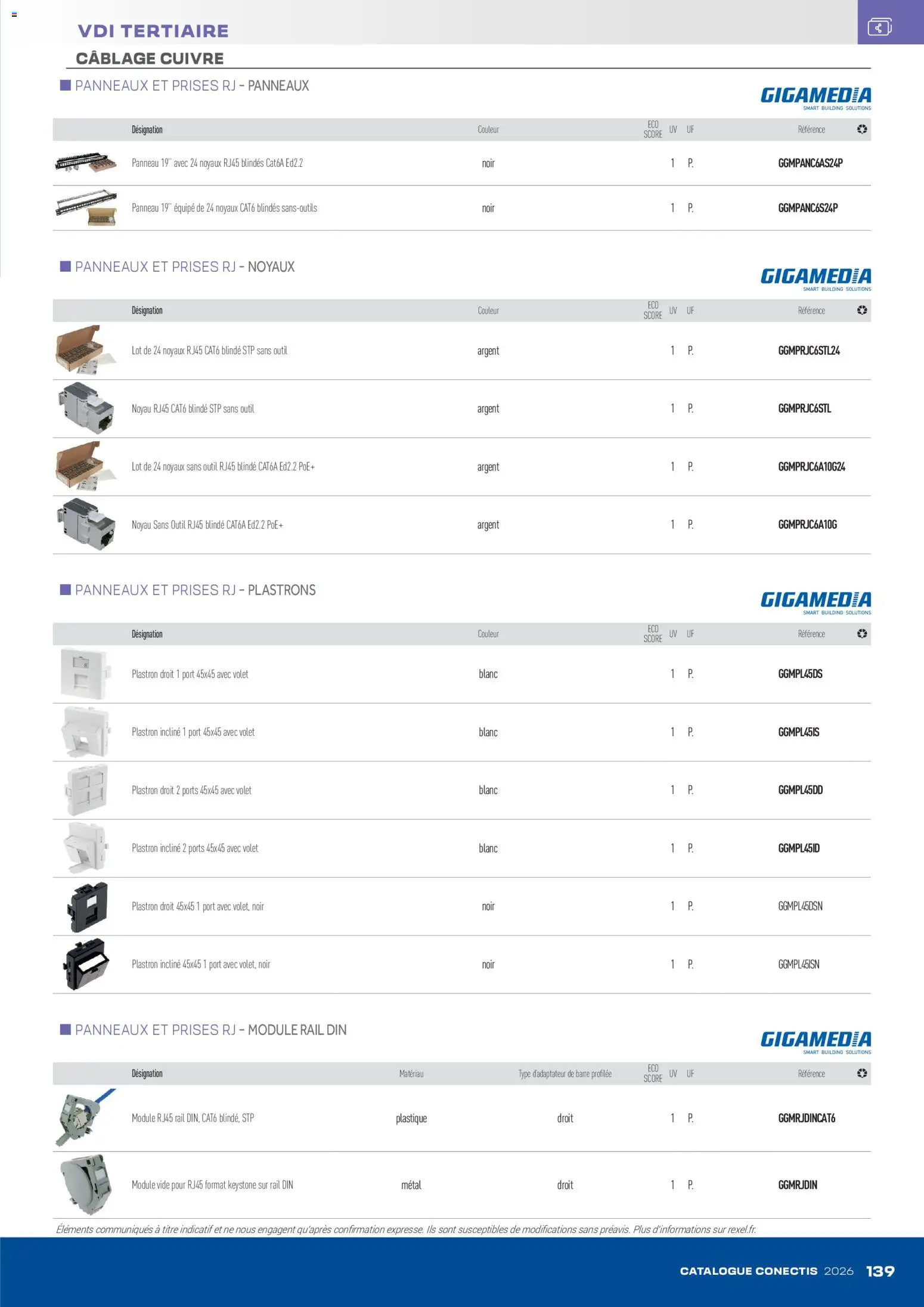 {H1} | Page: 139 | Produits: Prises