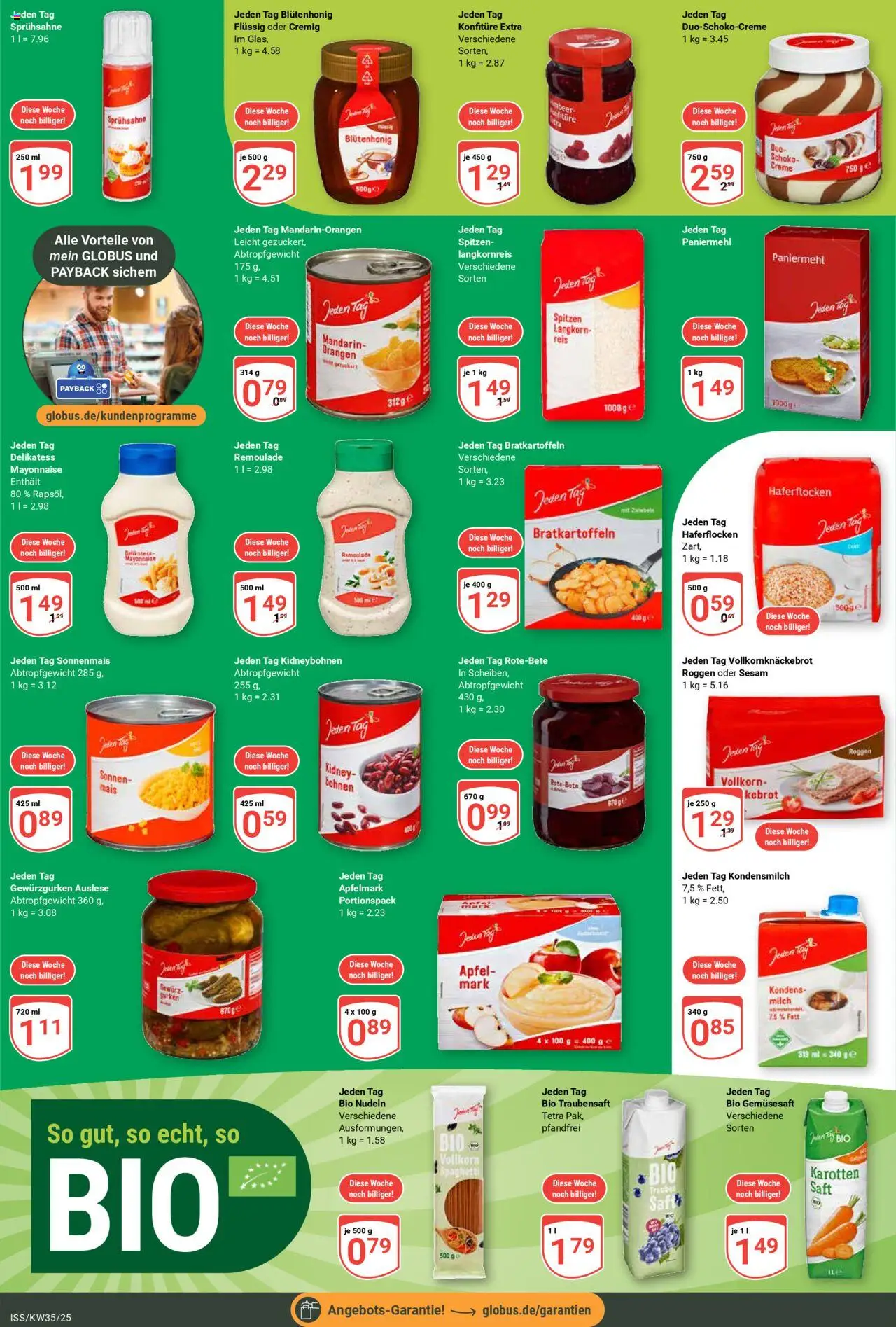Globus Prospekt 	 - gültig ab dem 25.08.2025 | Seite: 13 | Produkte: Trauben, Äpfel, Mayonnaise, Nudeln