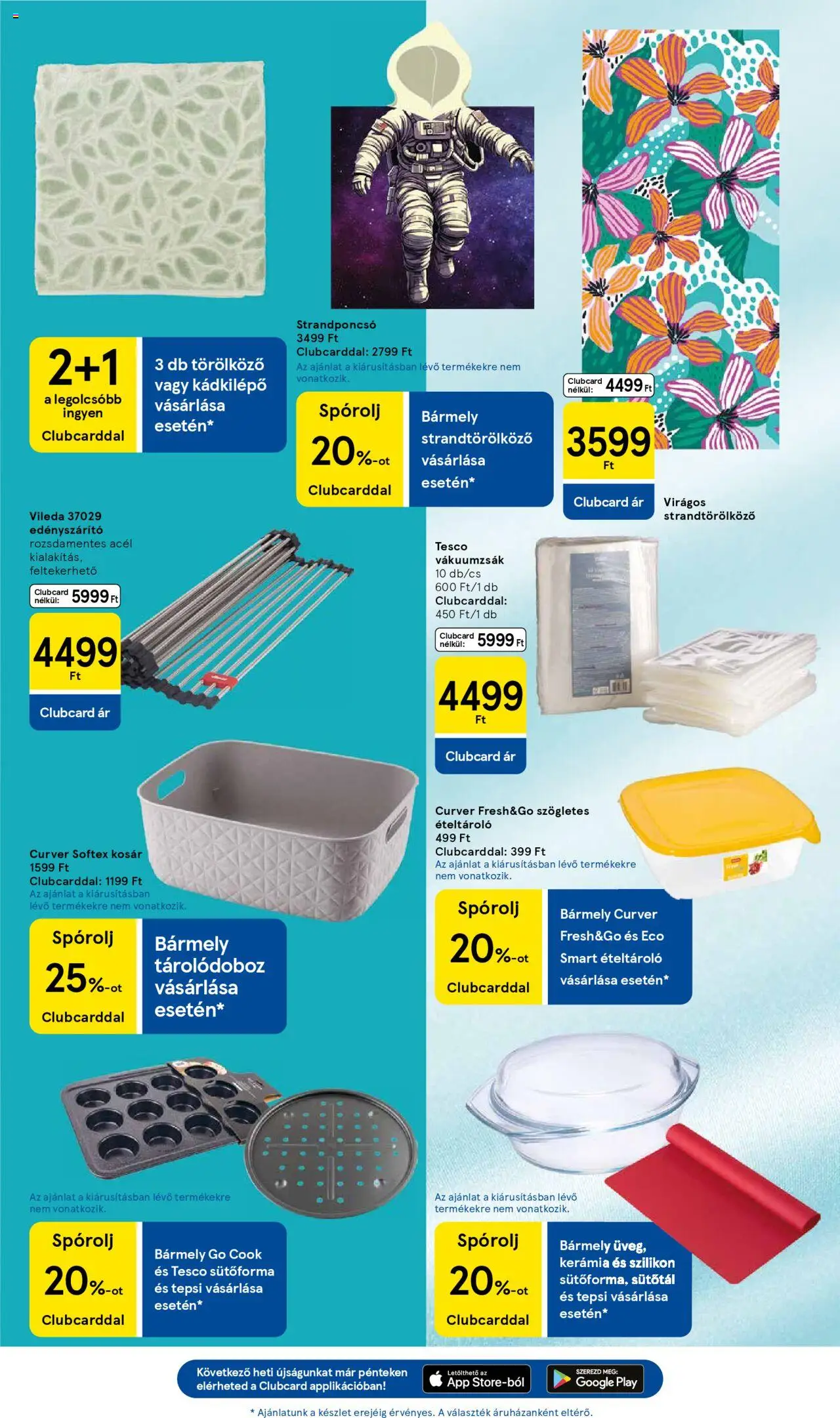 Tesco akciós ujság - amely érvényes a következő dátumtól: 12.06.2025 | Oldal: 15 | Termékek: Sütőforma, Strandtörölköző, Kosár, Vileda