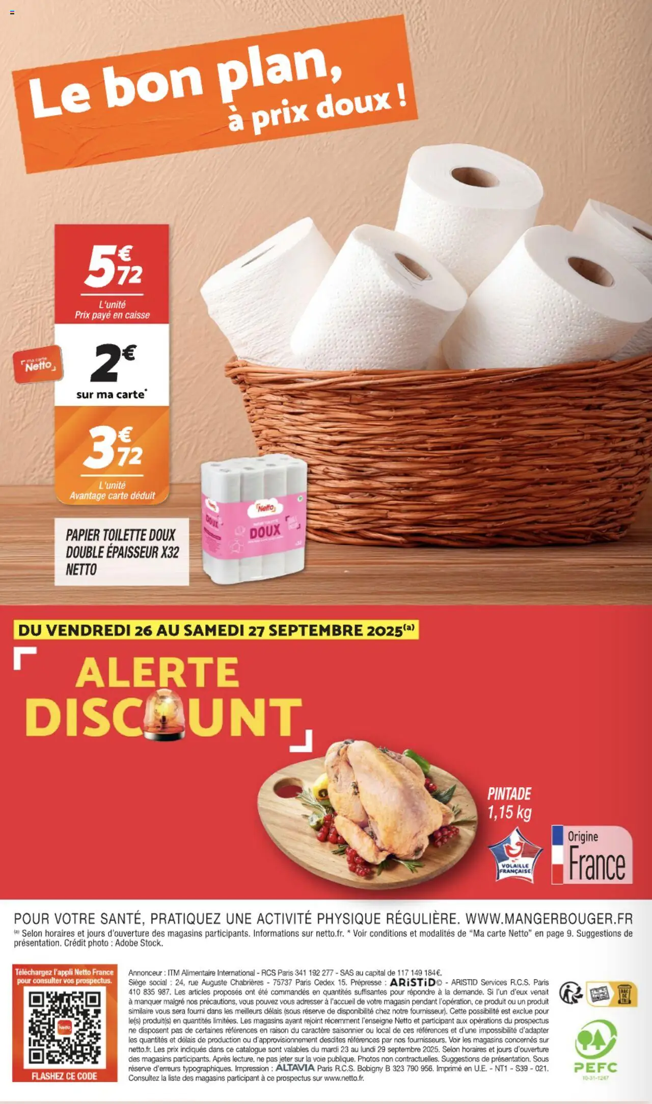  | Page: 18 | Produits: Papier toilette, Volaille, Pintade