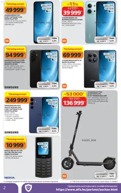 Auchan Elektronikai ajánlataink - amely érvényes a következő dátumtól: 16.04.2026 | Oldal: 2 | Termékek: Xiaomi, Samsung