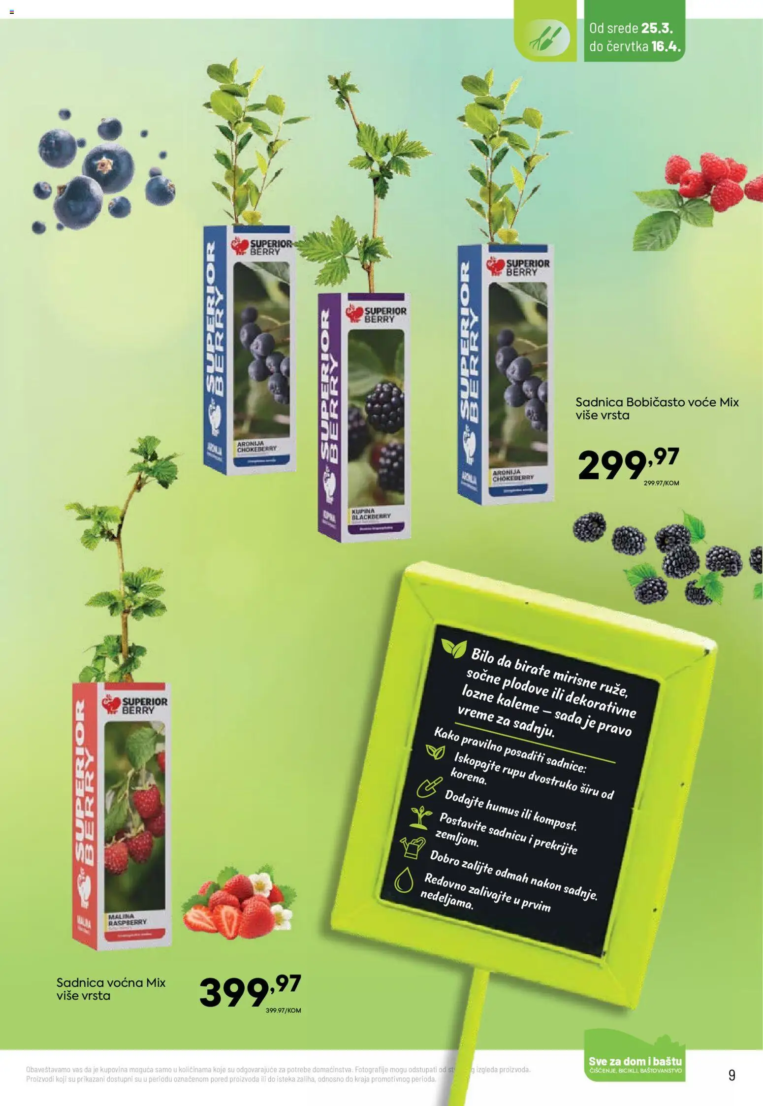 PerSu katalog - važi od 25.03.2026 | Strana: 9 | Proizvode: Malina