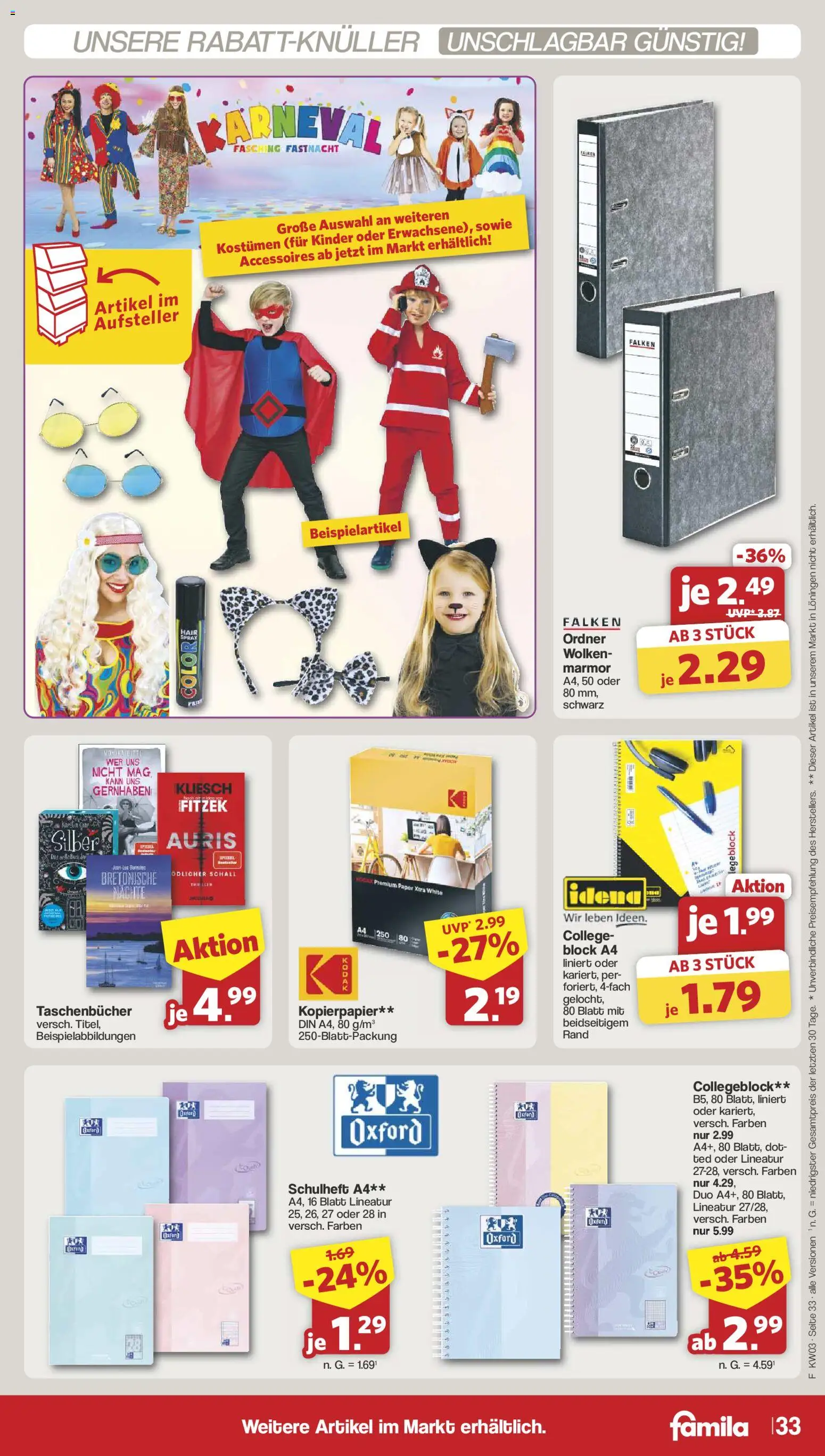 Famila Nordwest Prospekt 	 – gültig ab 12.01.2026 | Seite: 33