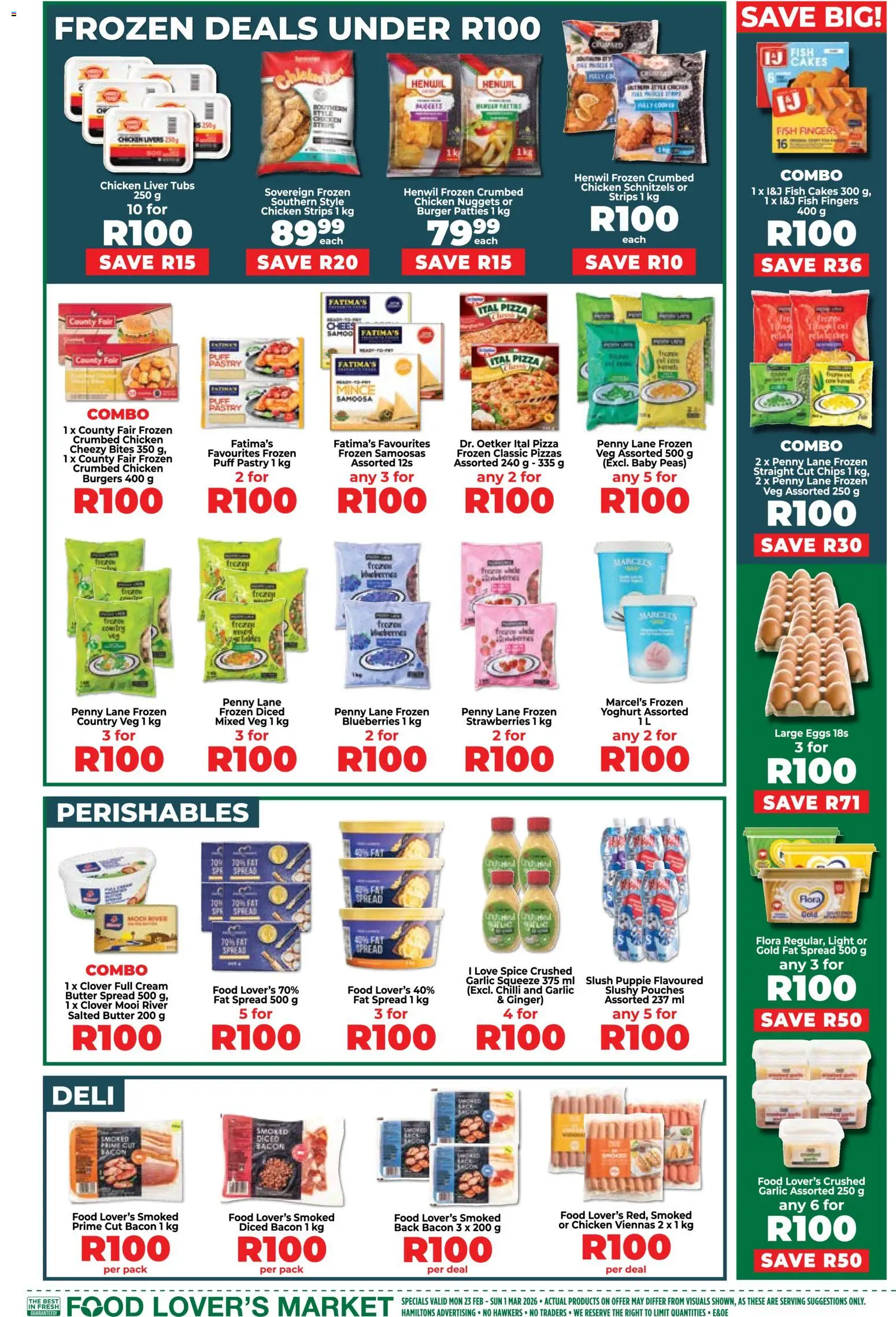New Food Lover's Market catalogue – valid from 23.02.2026 | Page: 7 | Products: Blueberries, Cream, Garlic, Chilli