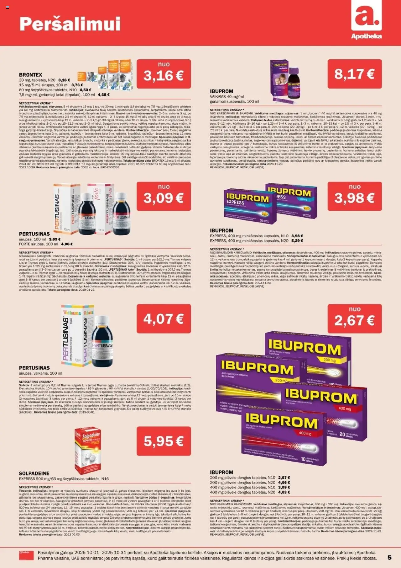 Apotheka akcijos nuo 01.10.2025 | Puslapis: 5 | Prekių: Alus