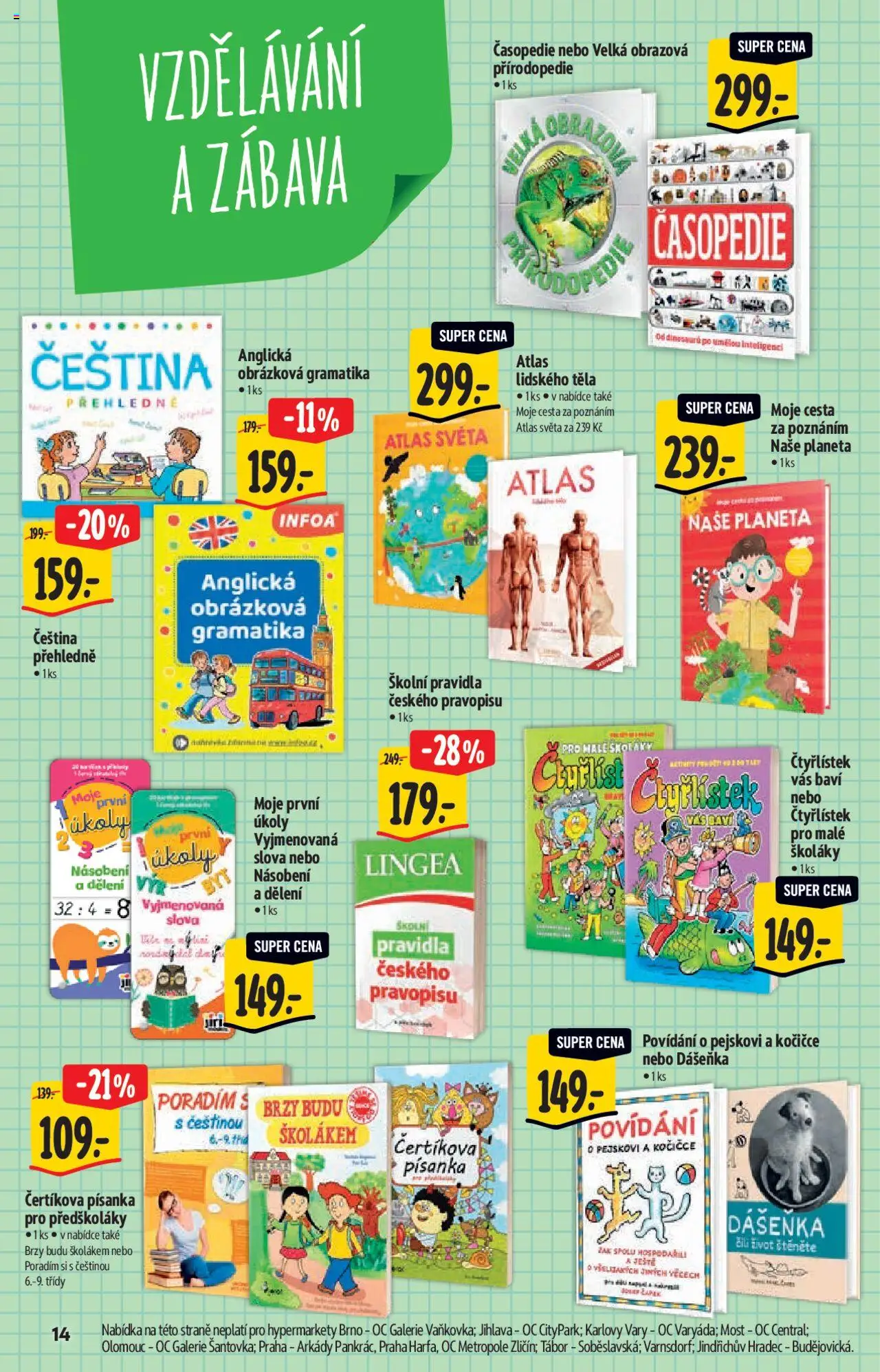 Albert katalog - Hypermarket od 13.08.2025 | Strana: 14 | Produkty: Mošt, Dinosauři