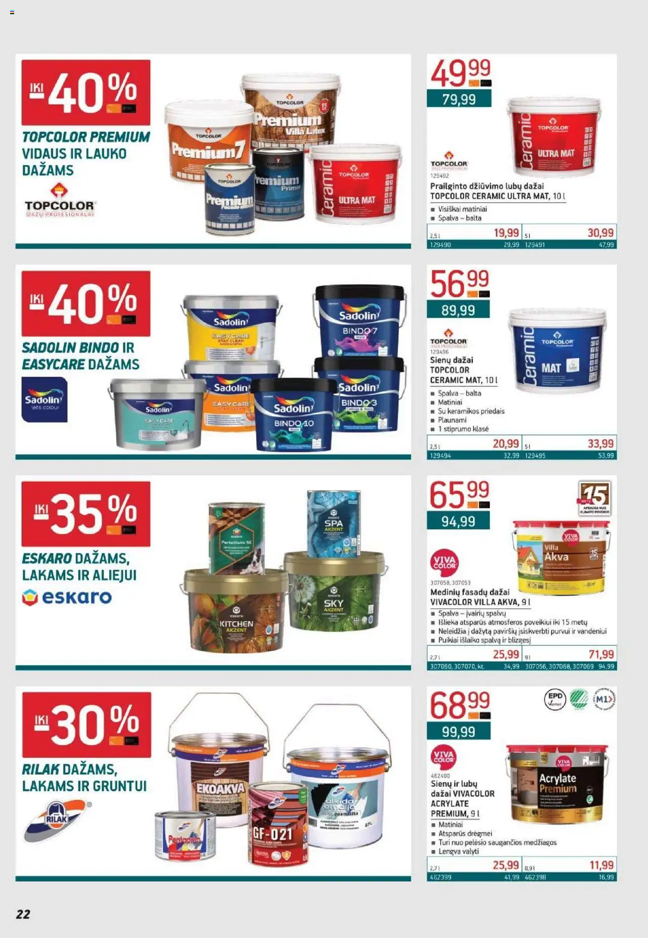 ERMITAŽAS leidinys│galioja nuo 02.06.2025 | Puslapis: 22