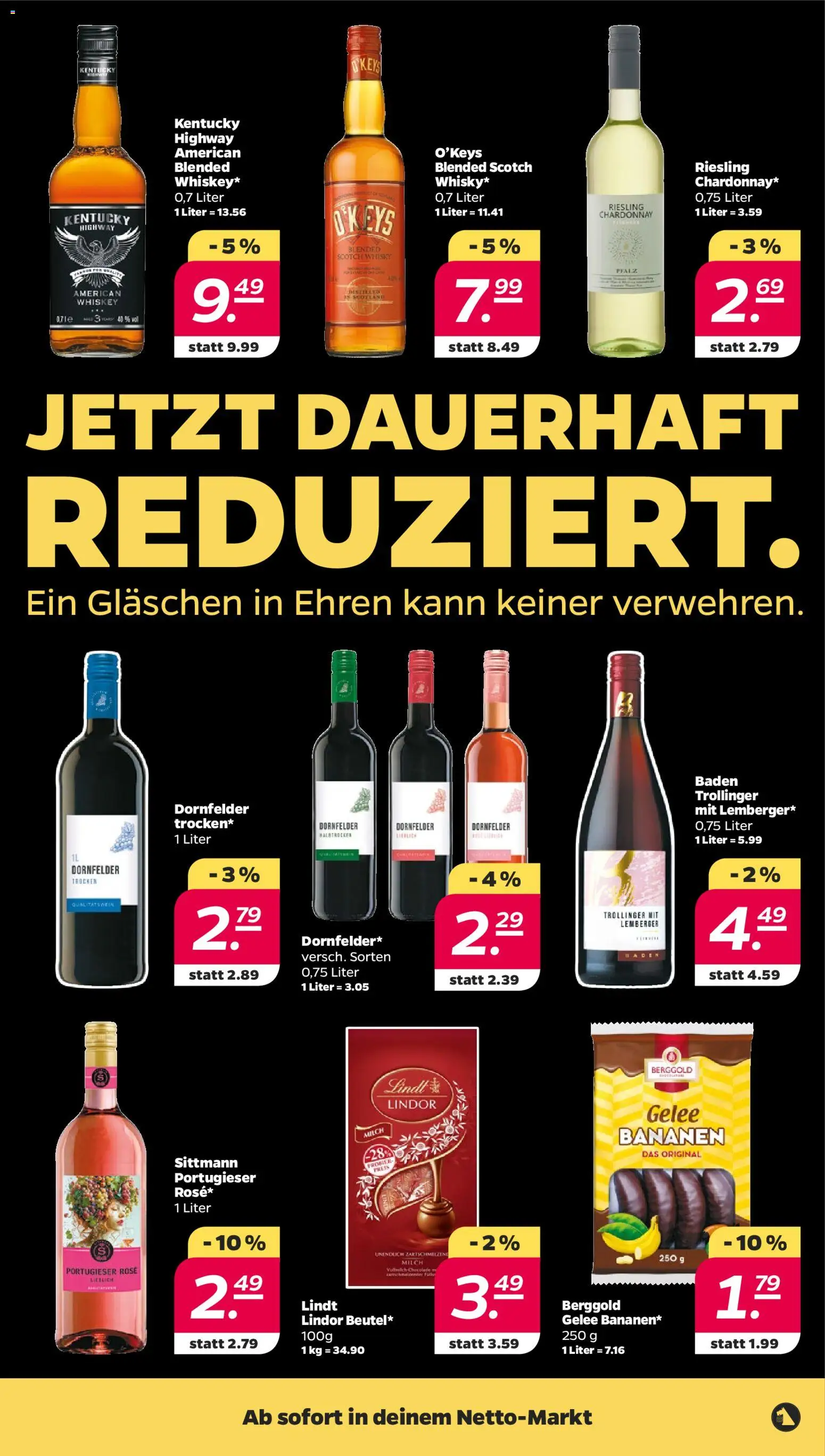 Netto Prospekt 	 – gültig ab 20.04.2026 | Seite: 17 | Produkte: Whisky, Milch, Lindt, Whiskey