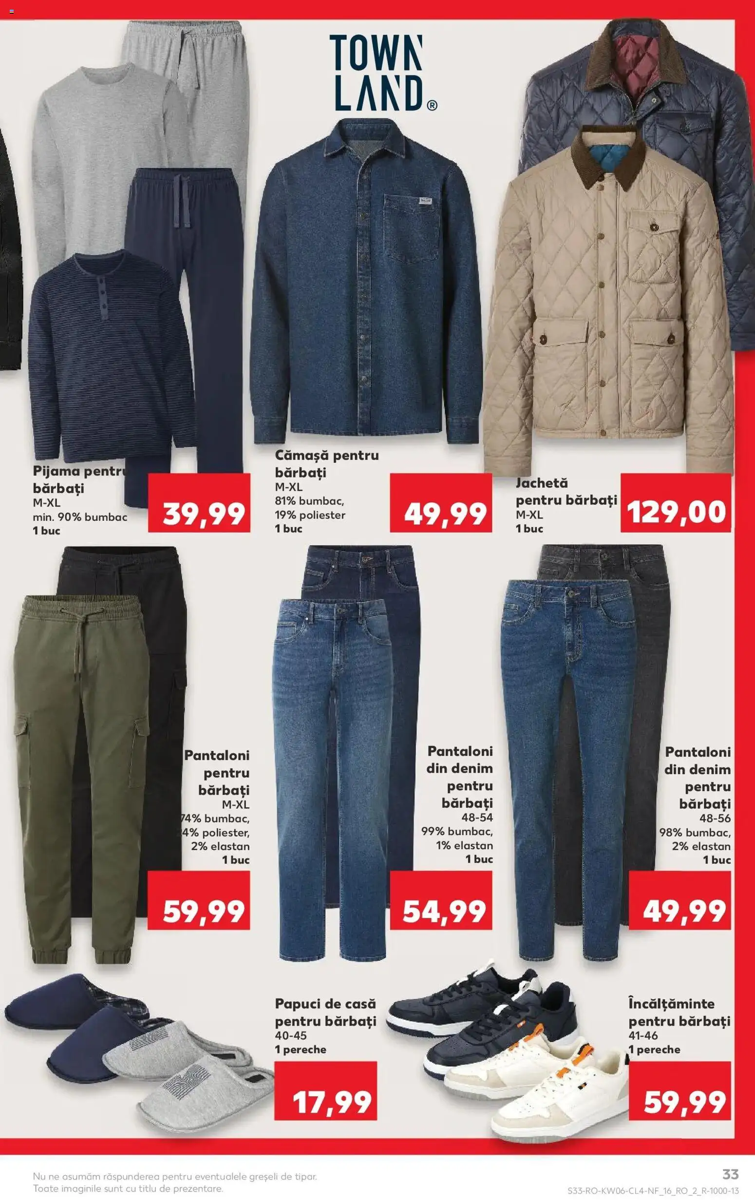 Noul catalog Kaufland – valabil de la 04.02.2026 | Pagină: 33 | Produse: Jachetă, Bornoz takımı, Pantaloni, Papuci