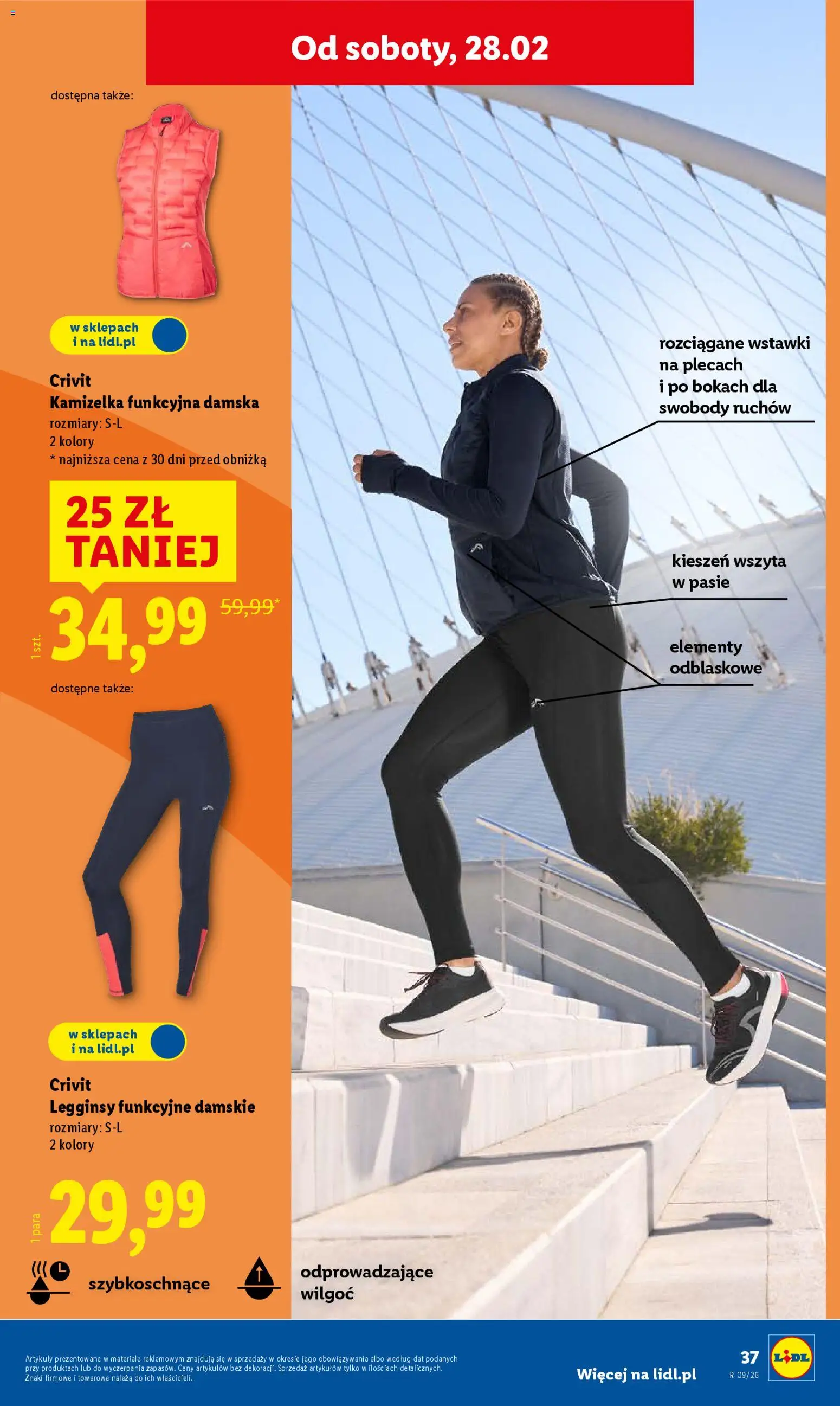 Lidl Katalog od 23.02.2026 | Strona: 47 | Produkty: Kamizelka, Legginsy