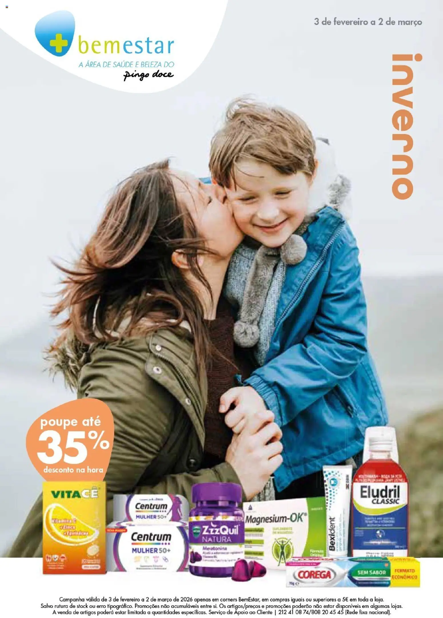 Pingo Doce - Bem Estar Inverno Madeira │ válido de 03.02.2026 | Página: 1 | Produtos: Melatonina, Creme