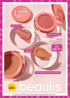 Gratis Katalog - 01.09.2025 tarihinden itibaren geçerlidir | Sayfa: 19 | Ürünler: Krem, Allık