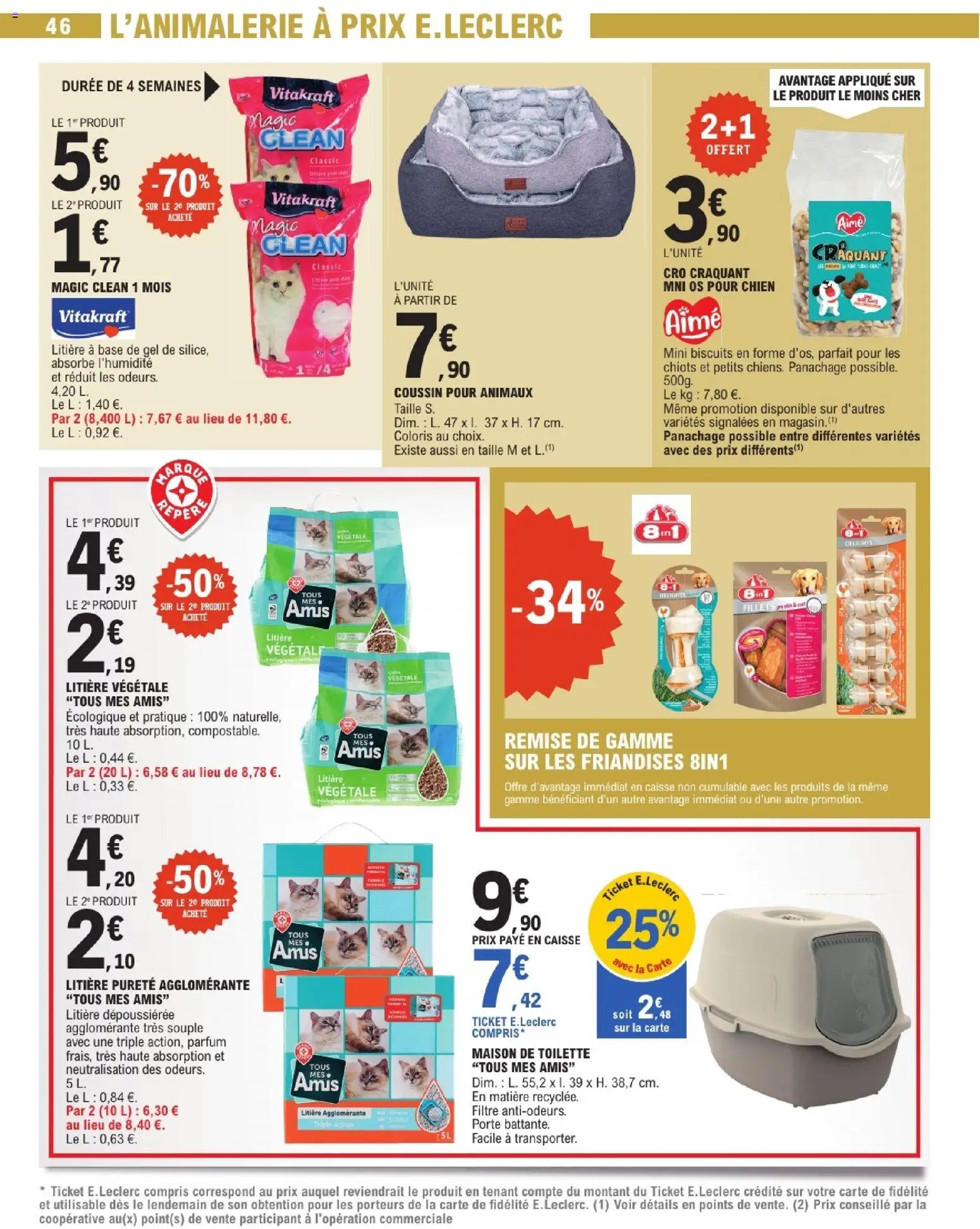 {H1} | Page: 46 | Produits: Filtre, Litière agglomérante, Base, Porte