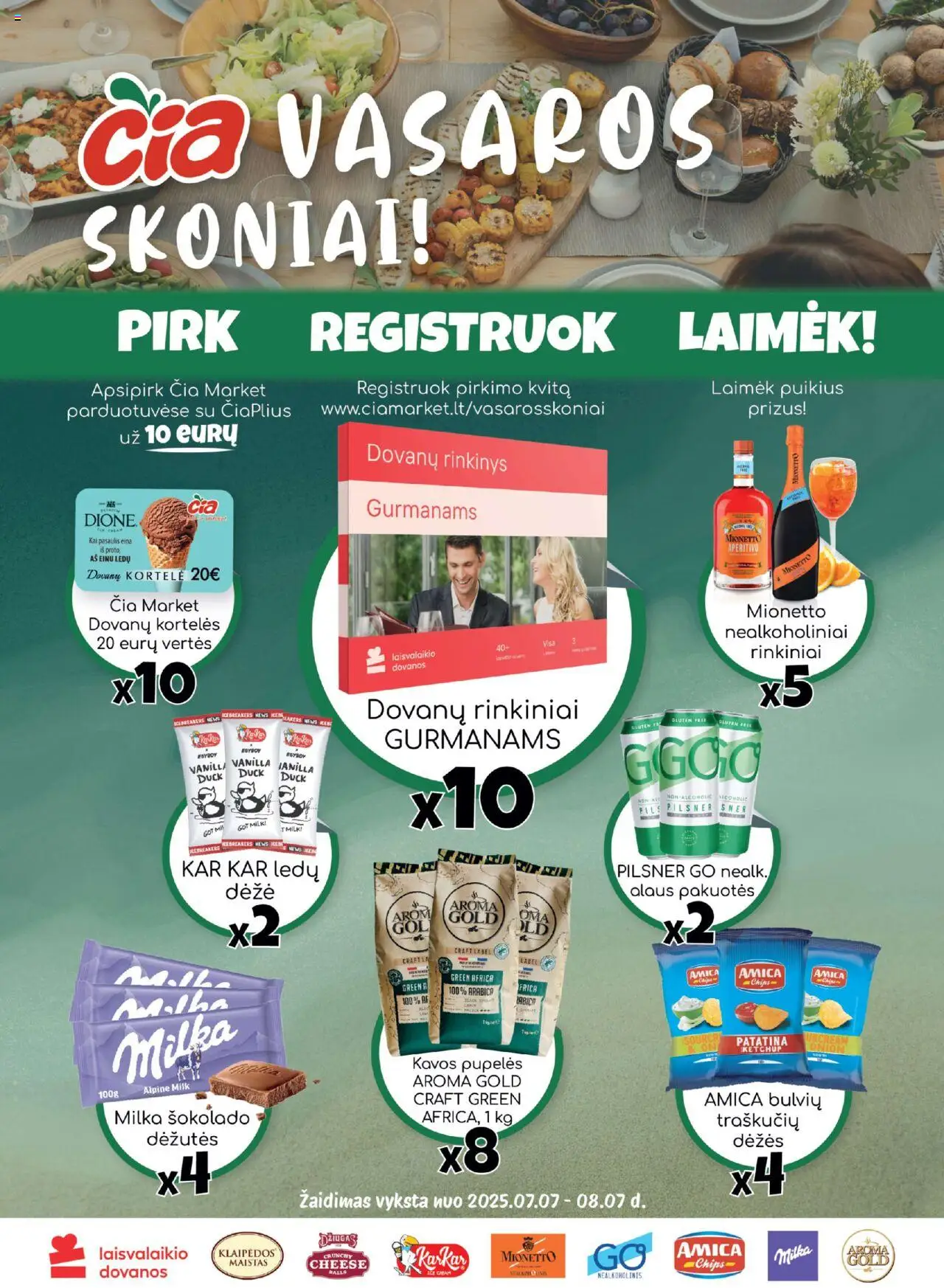ČIA MARKET leidinys│galioja nuo 01.07.2025 | Puslapis: 17 | Prekių: Pupelės, Kavos pupelės, Žaidimas