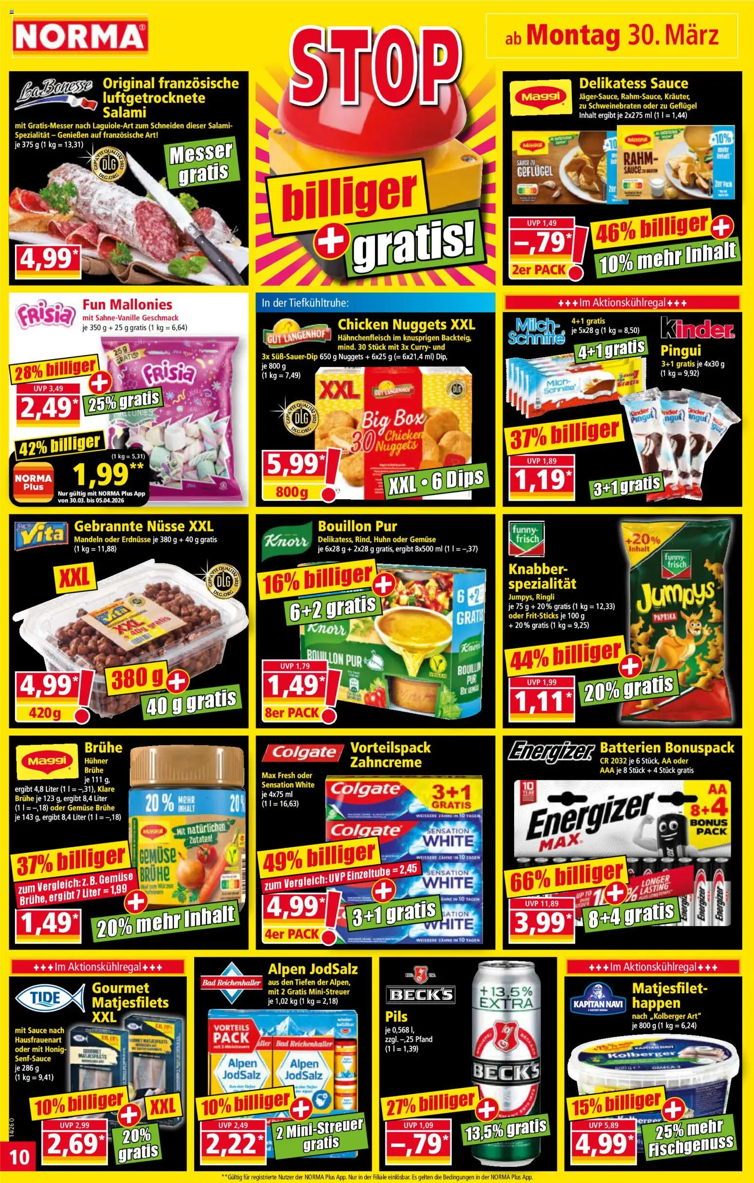 Norma Prospekt 	 – gültig ab 30.03.2026 | Seite: 11 | Produkte: Maggi, Milch, Box, Mandeln