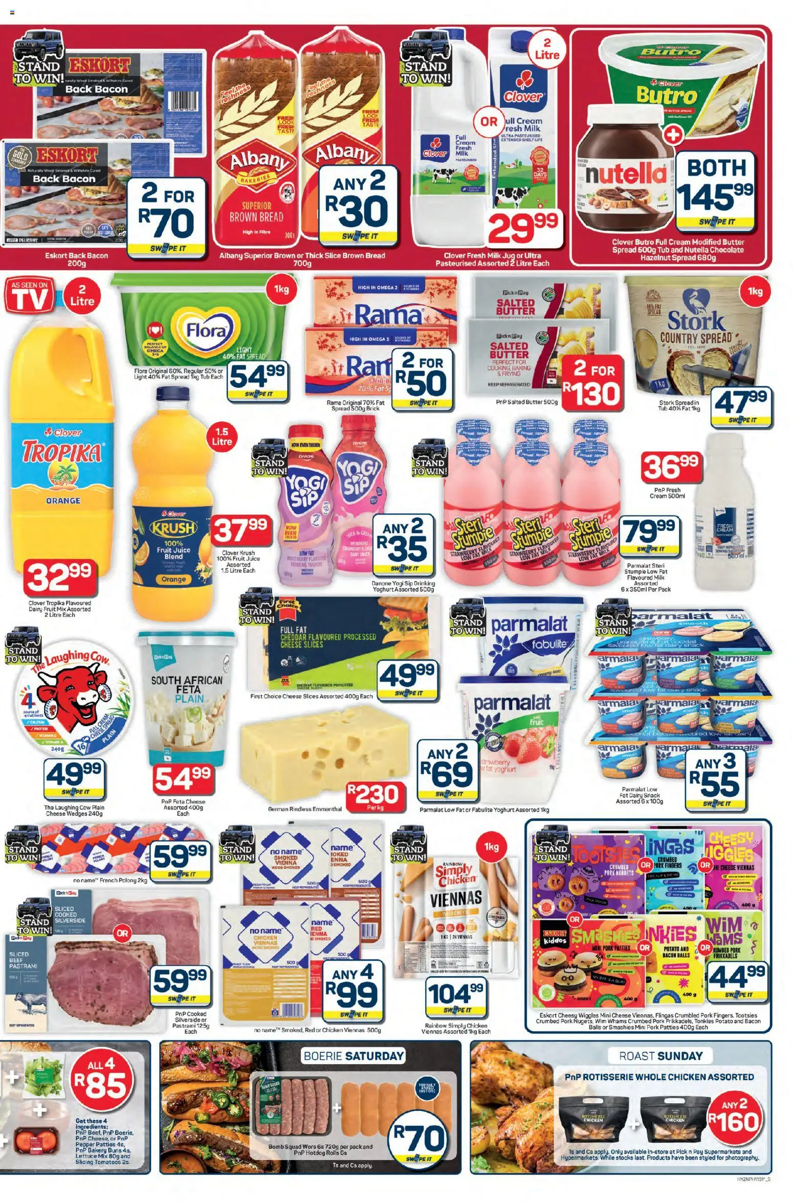 New Pick n Pay catalogue – valid from 23.01.2026 | Page: 3 | Products: Chicken, Cream, Pepper, Bacon