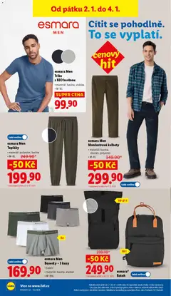 Náhled letáku esmara Men Manšestrové kalhoty, Manšestrové kalhoty, materiál: bavlna, elastan, polyester, M-XL od 02.01.2026 | Strana: 36