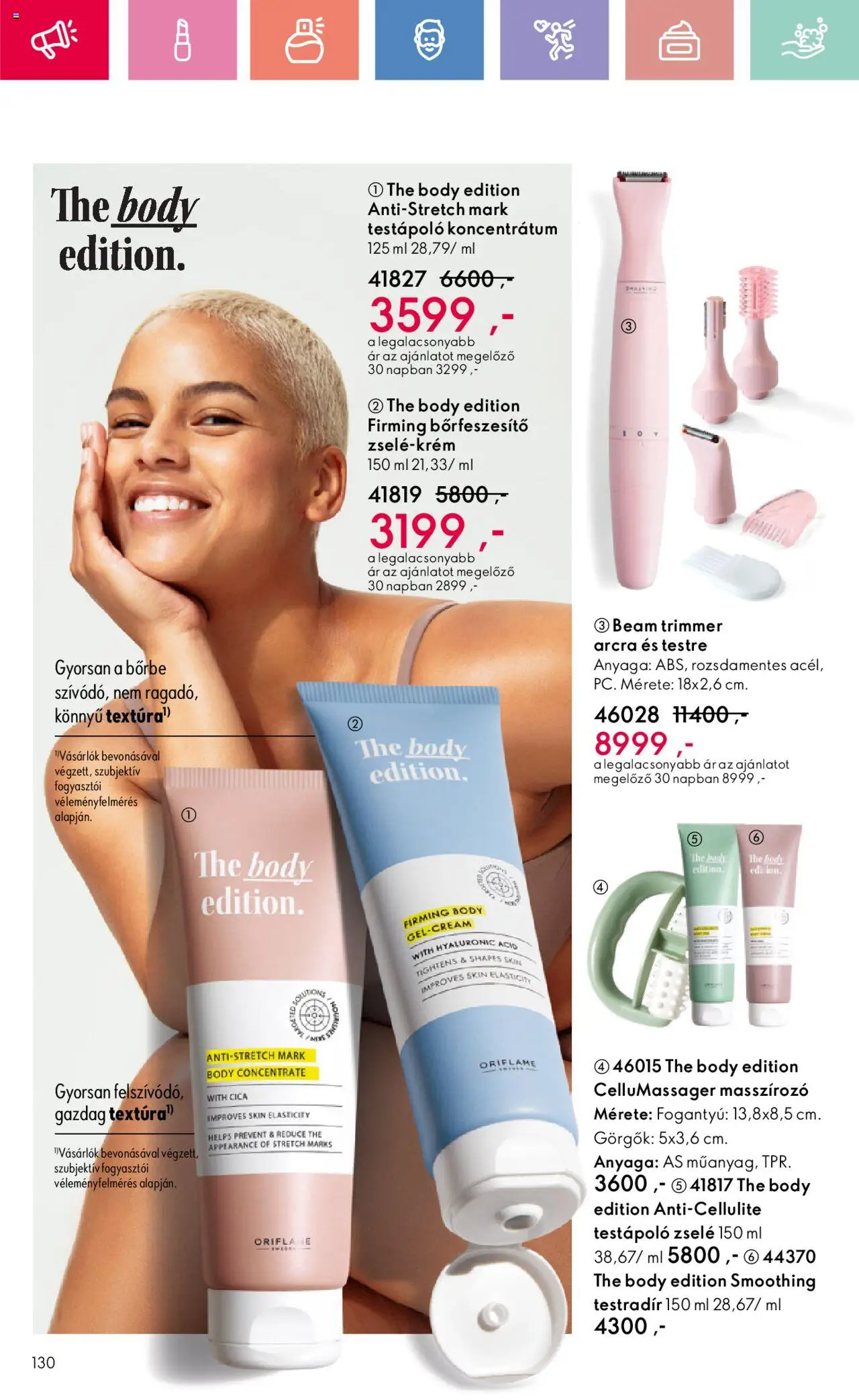 Oriflame akciós ujság - amely érvényes a következő dátumtól: 17.08.2025 | Oldal: 130 | Termékek: Body, Testápoló