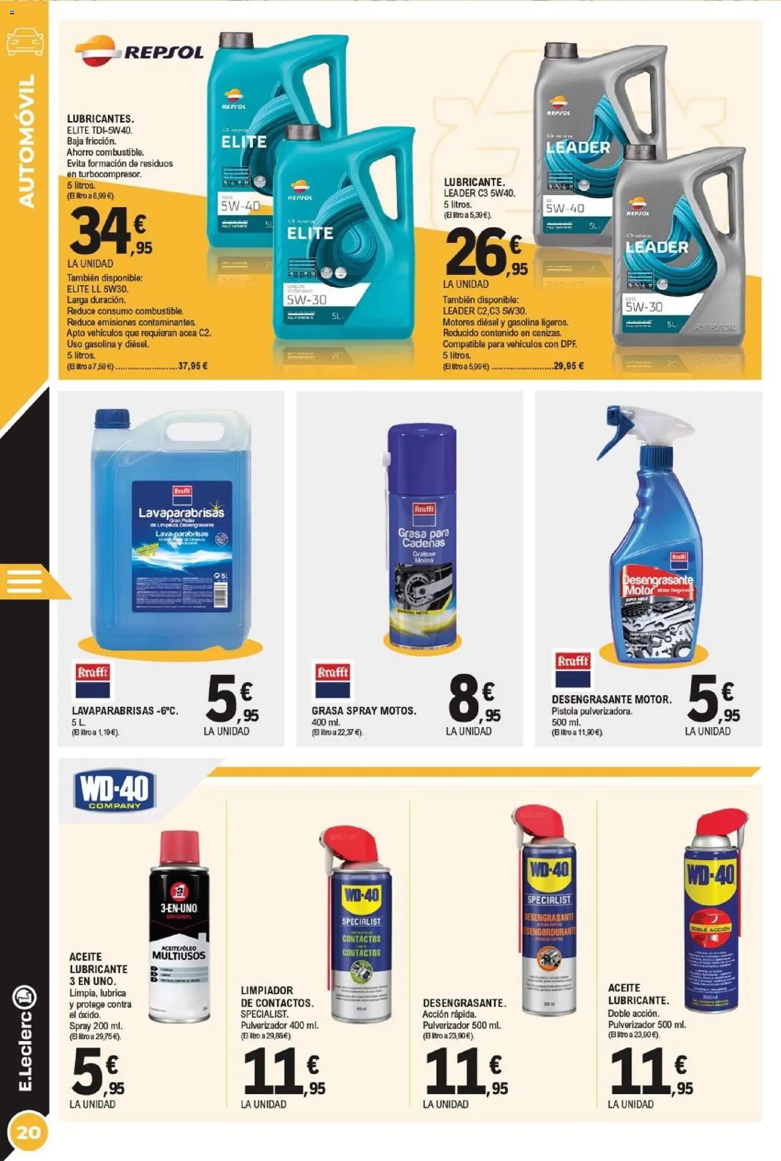 E.Leclerc folleto │ válido desde el 21.01.2026 | Página: 20 | Productos: Noodles αυγού, Aceite