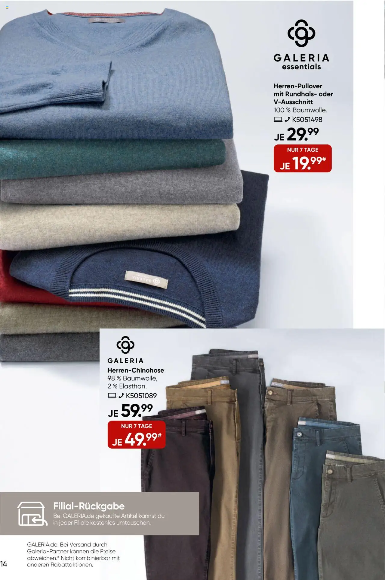 Galeria Karstadt Kaufhof Prospekt 	 – gültig ab 17.09.2025 | Seite: 14