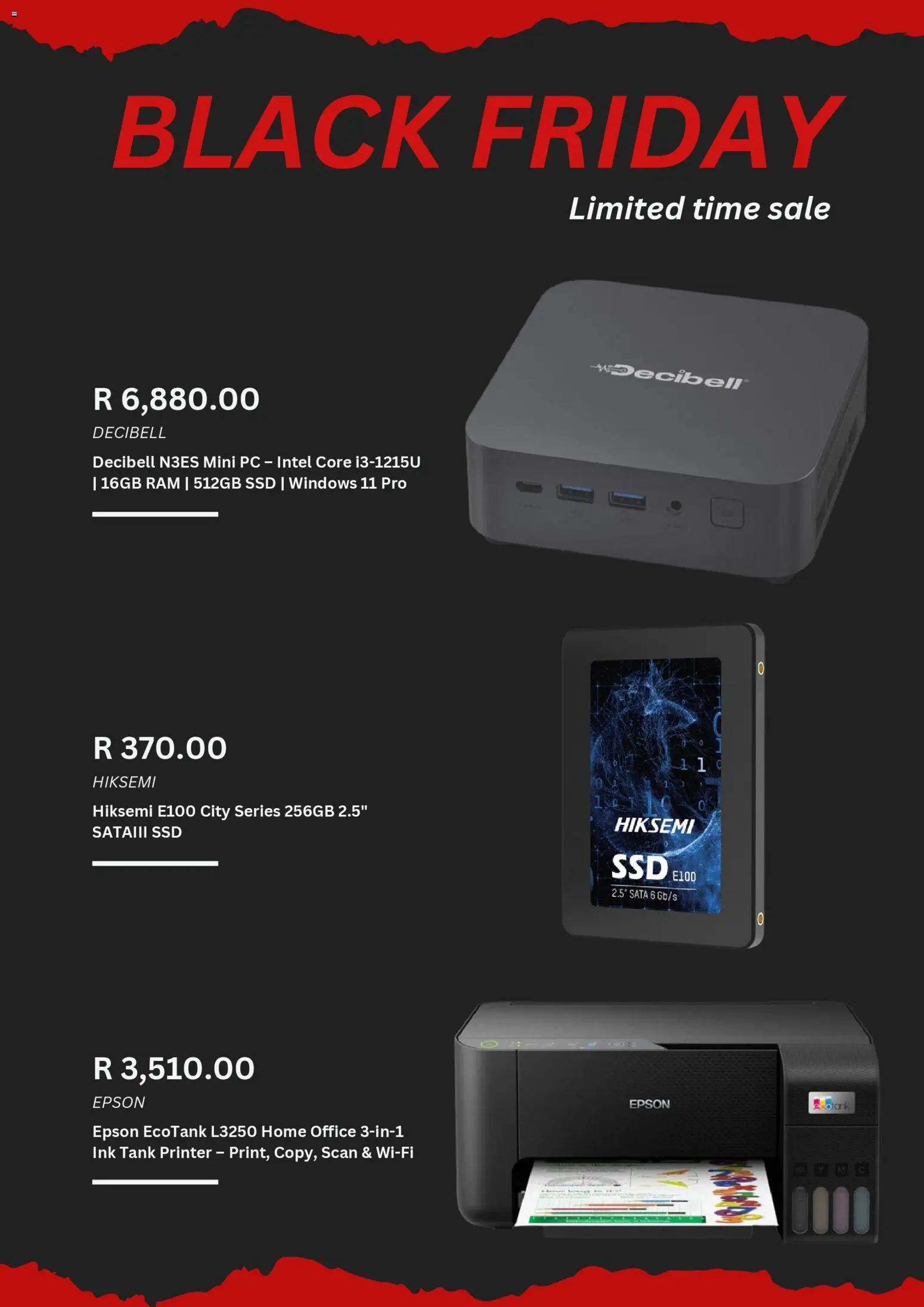 New Matrix Warehouse catalogue – valid from 28.11.2025 | Page: 5 | Products: PC, Printer, Tank