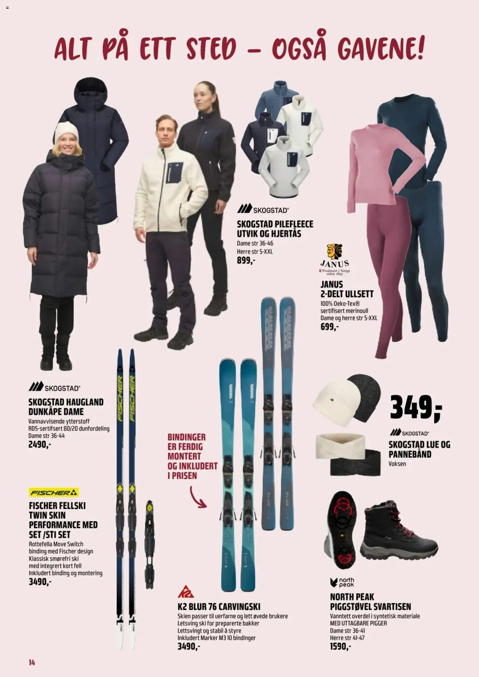 {H1} | Side: 14 | Produkter: Lue, Pannebånd