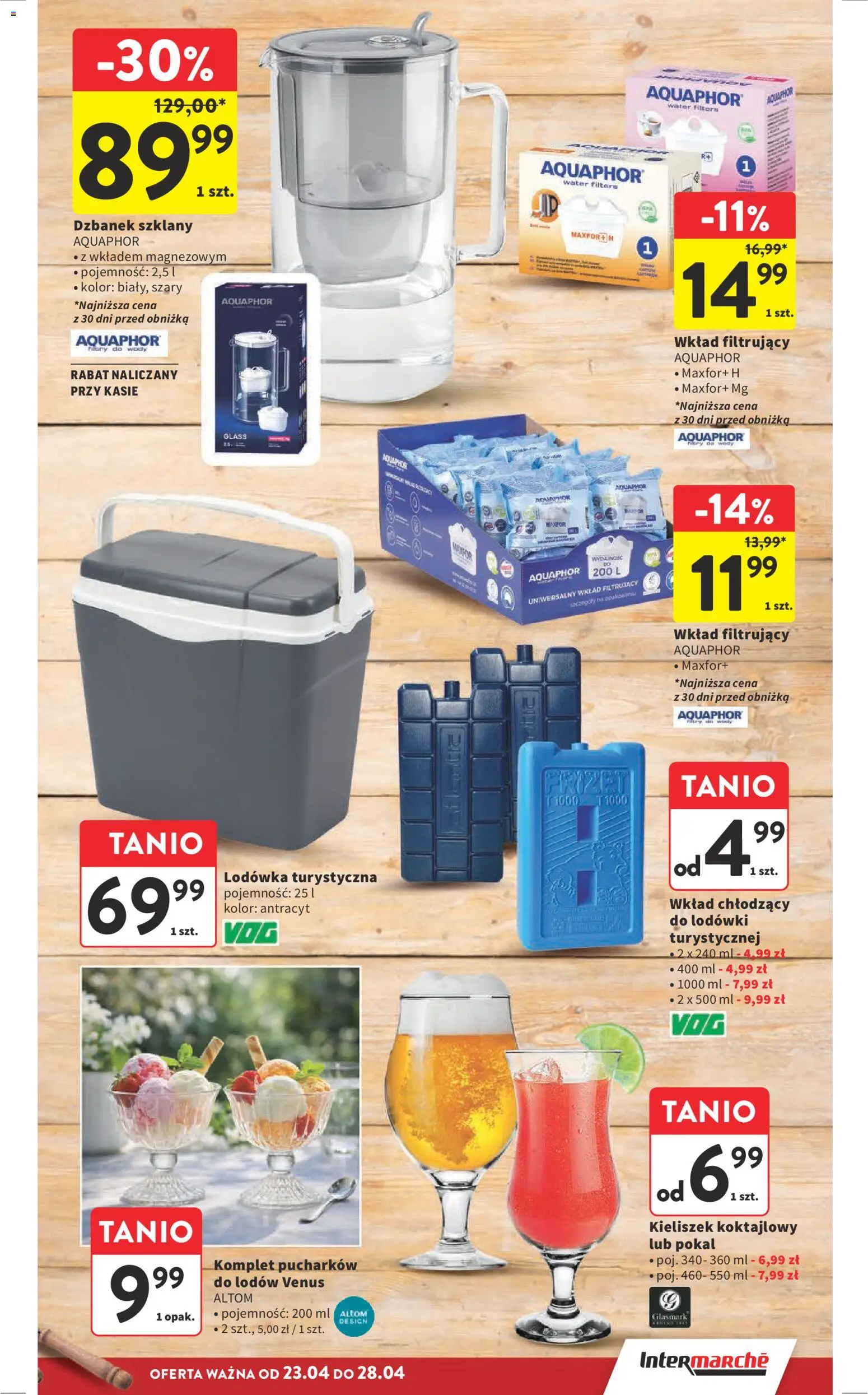 Intermarche gazetka od 23.04.2026 | Strona: 17 | Produkty: Dzbanek, Lodówka, Lodówka turystyczna