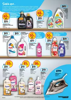 Pré-visualização Intermarché Limpeza Super válido de 05.03.2026 | Página: 3 | Produtos: Ferro a vapor, Máquina de lavar, Flores, Ferro