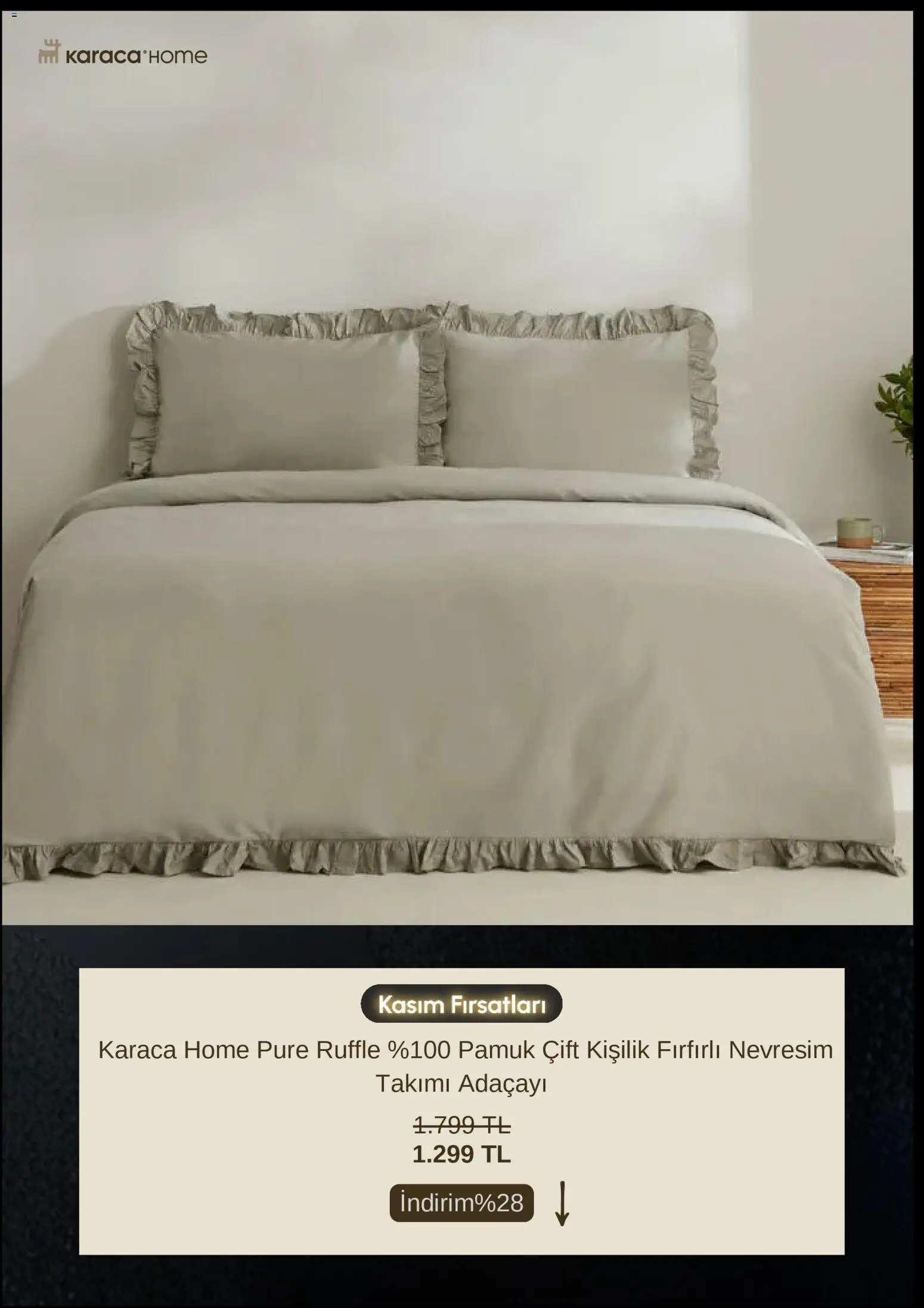 Karaca Home Black Friday - 16.11.2025 tarihinden itibaren geçerlidir | Sayfa: 5 | Ürünler: Nevresim