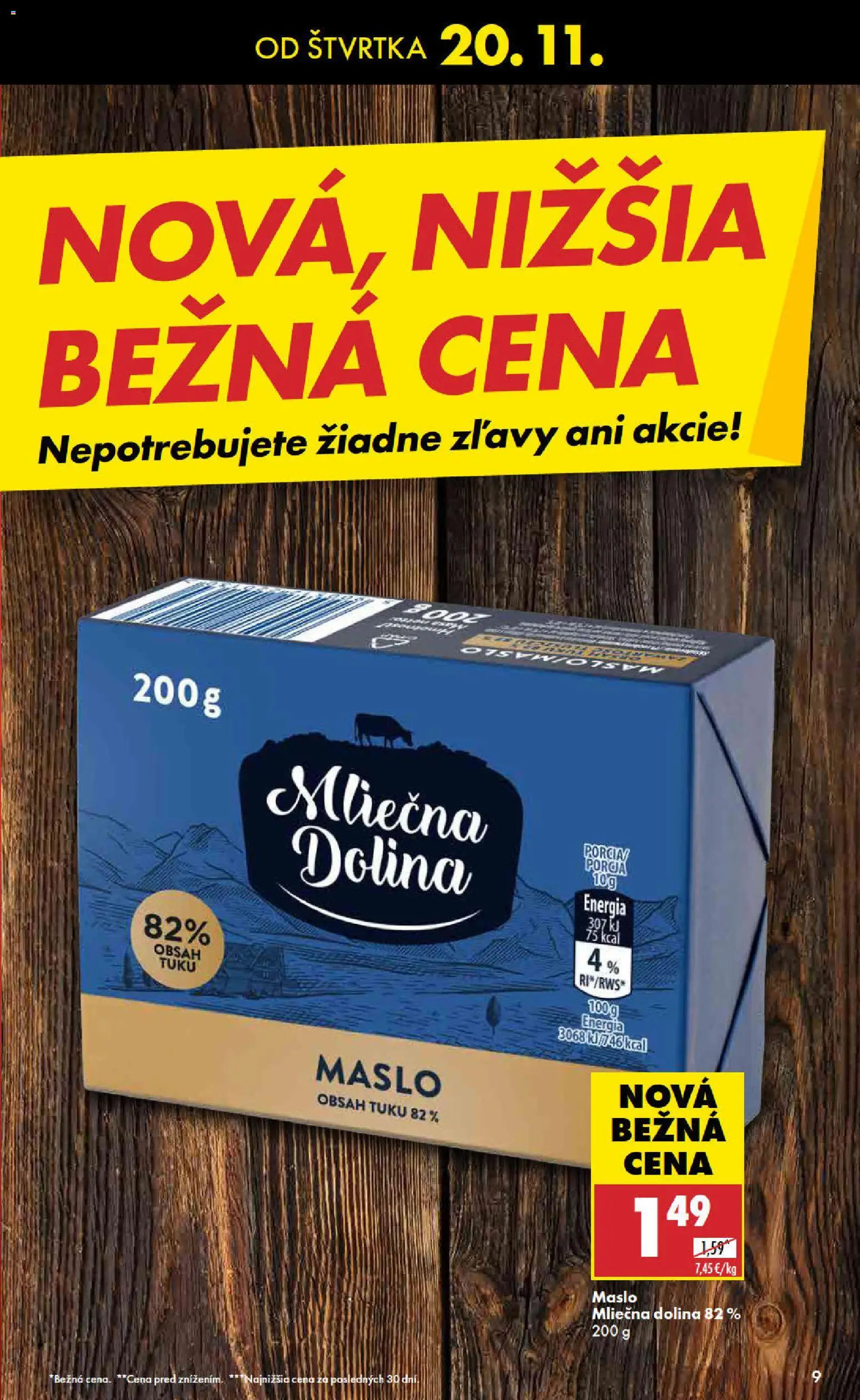 Nové Biedronka akcie – leták je platný od 20.11.2025 | Strana: 9 | Produkty: Maslo