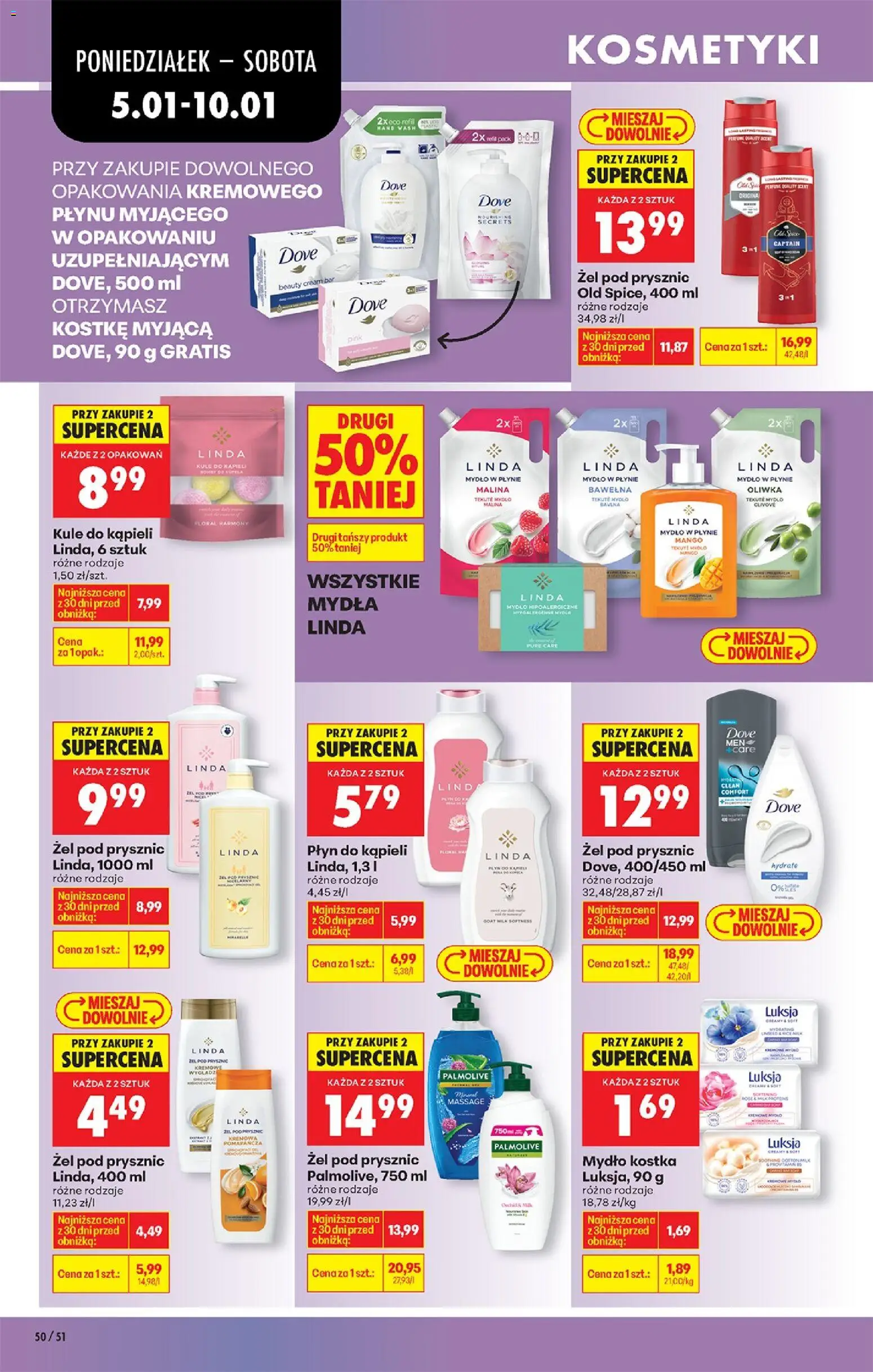 Biedronka gazetka od 05.01.2026 | Strona: 60 | Produkty: Mango, Płyn do kąpieli, Żel pod prysznic, Old spice